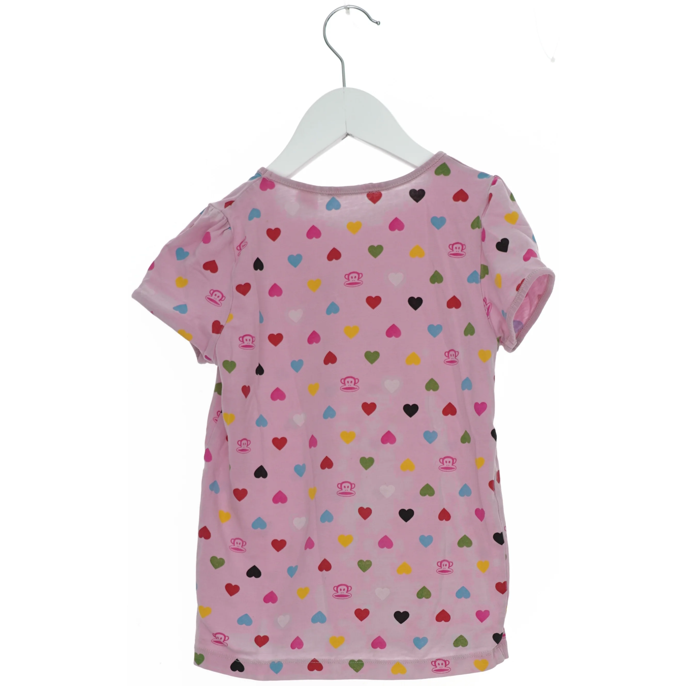 Børne T-shirt med hjerteprint fra H&M (str. 122)