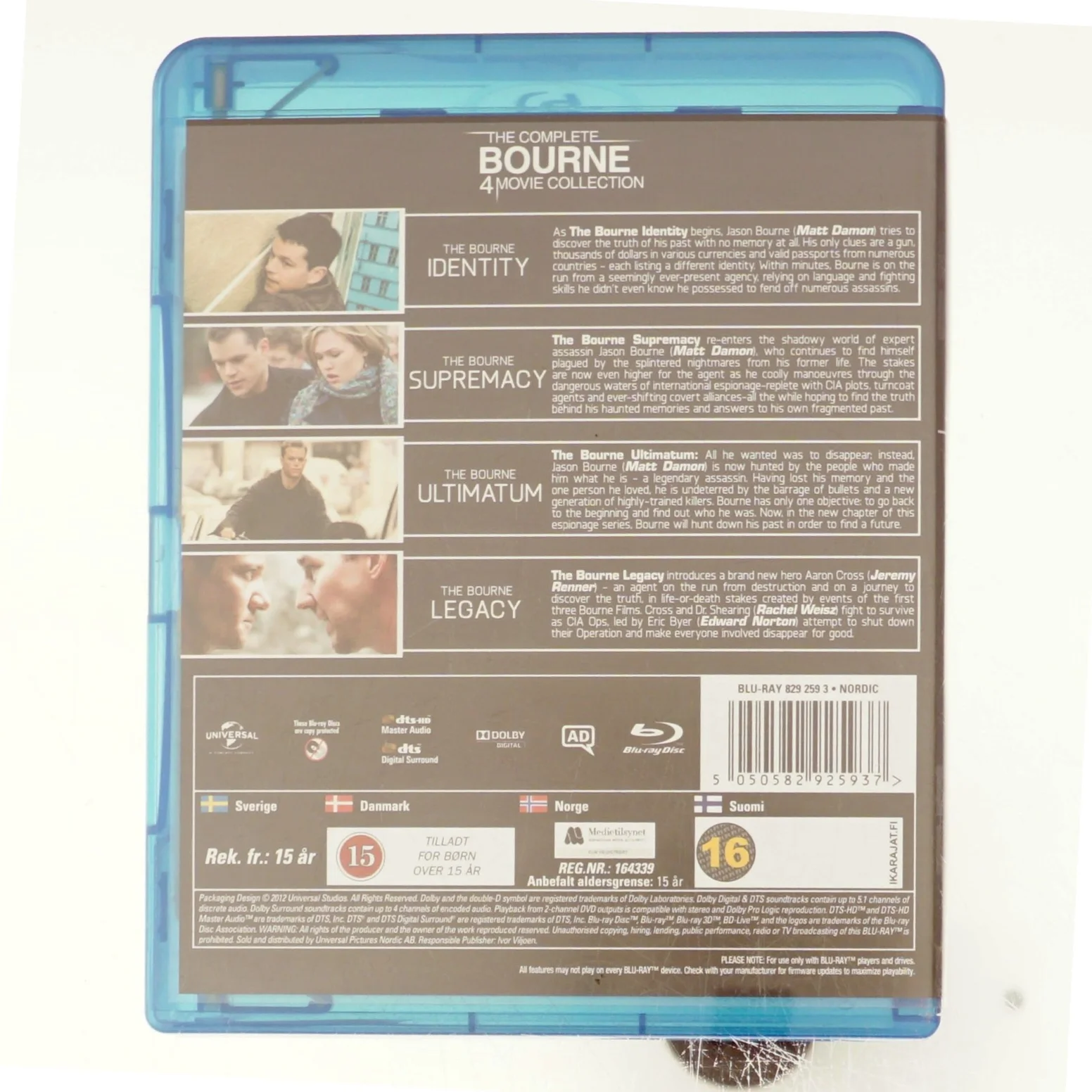 The complete Bourne 4 movie collection