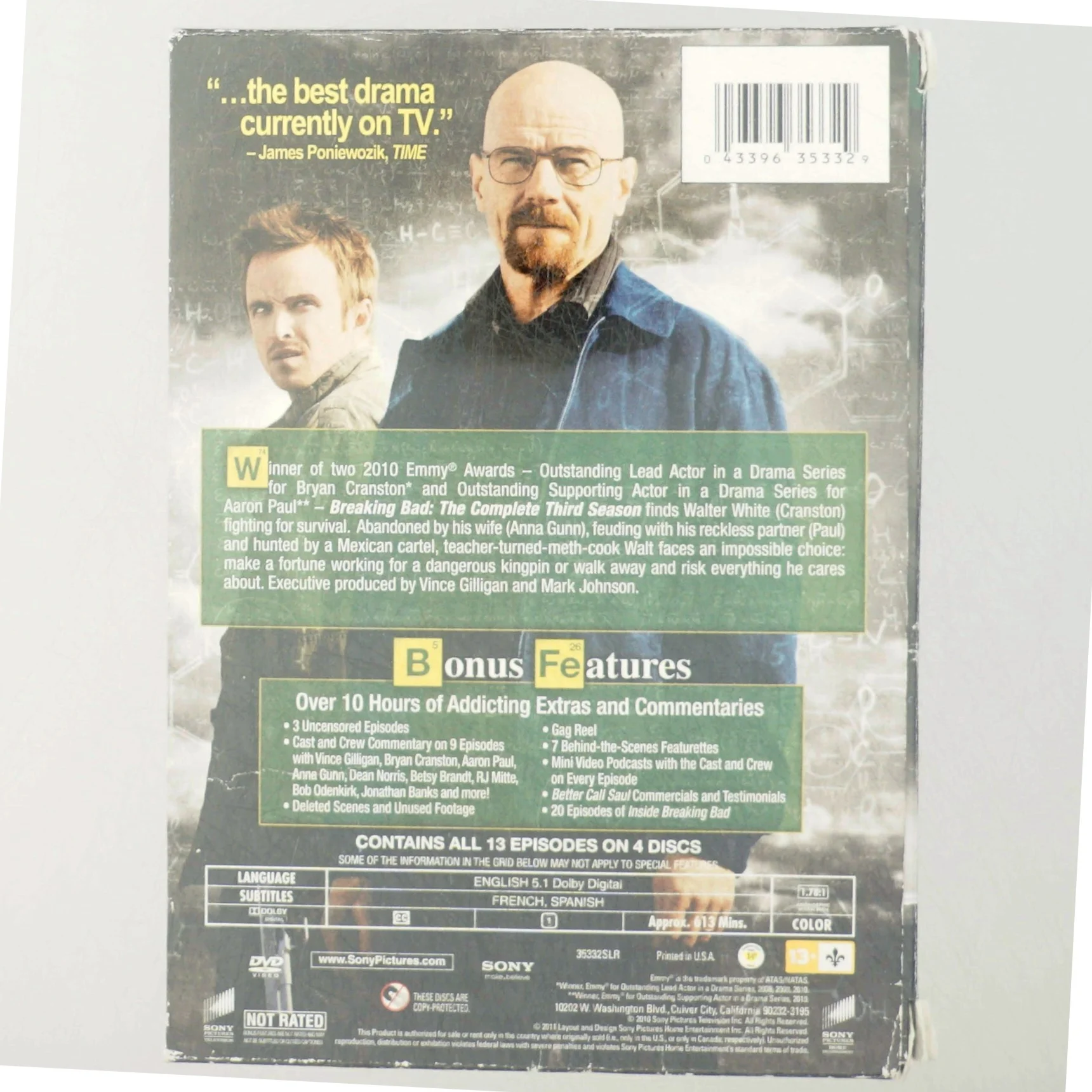 Breaking Bad - Den Komplette Tredje Sæson DVD fra Sony Pictures