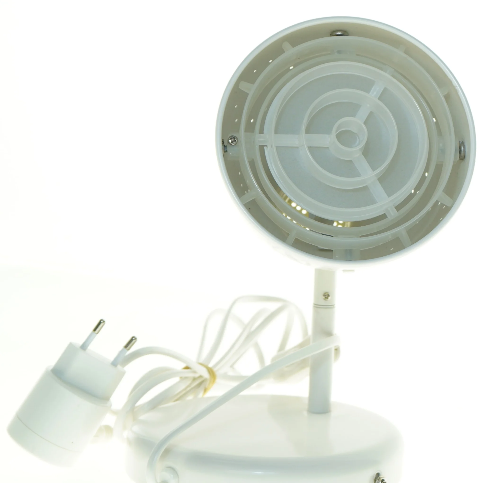 Hvid bordlampe (str. 20 x 17 25 cm)