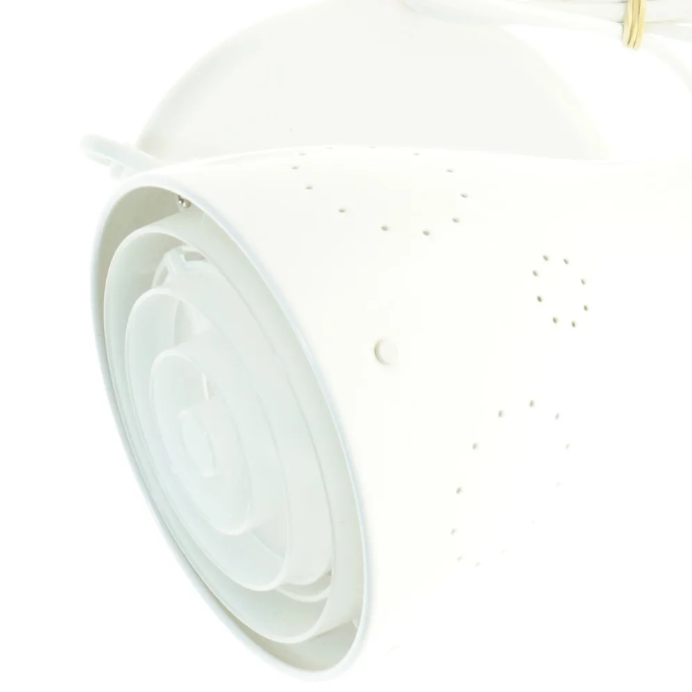 Hvid bordlampe (str. 20 x 17 25 cm)