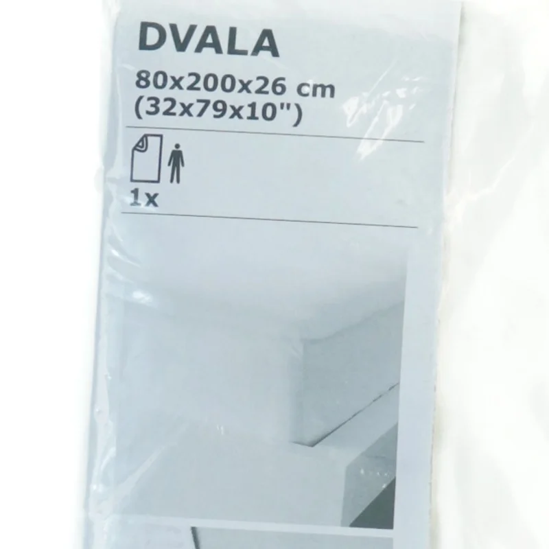 IKEA DVALA Lagen, hvid fra IKEA (str. 80 x 200 x 26 cm)