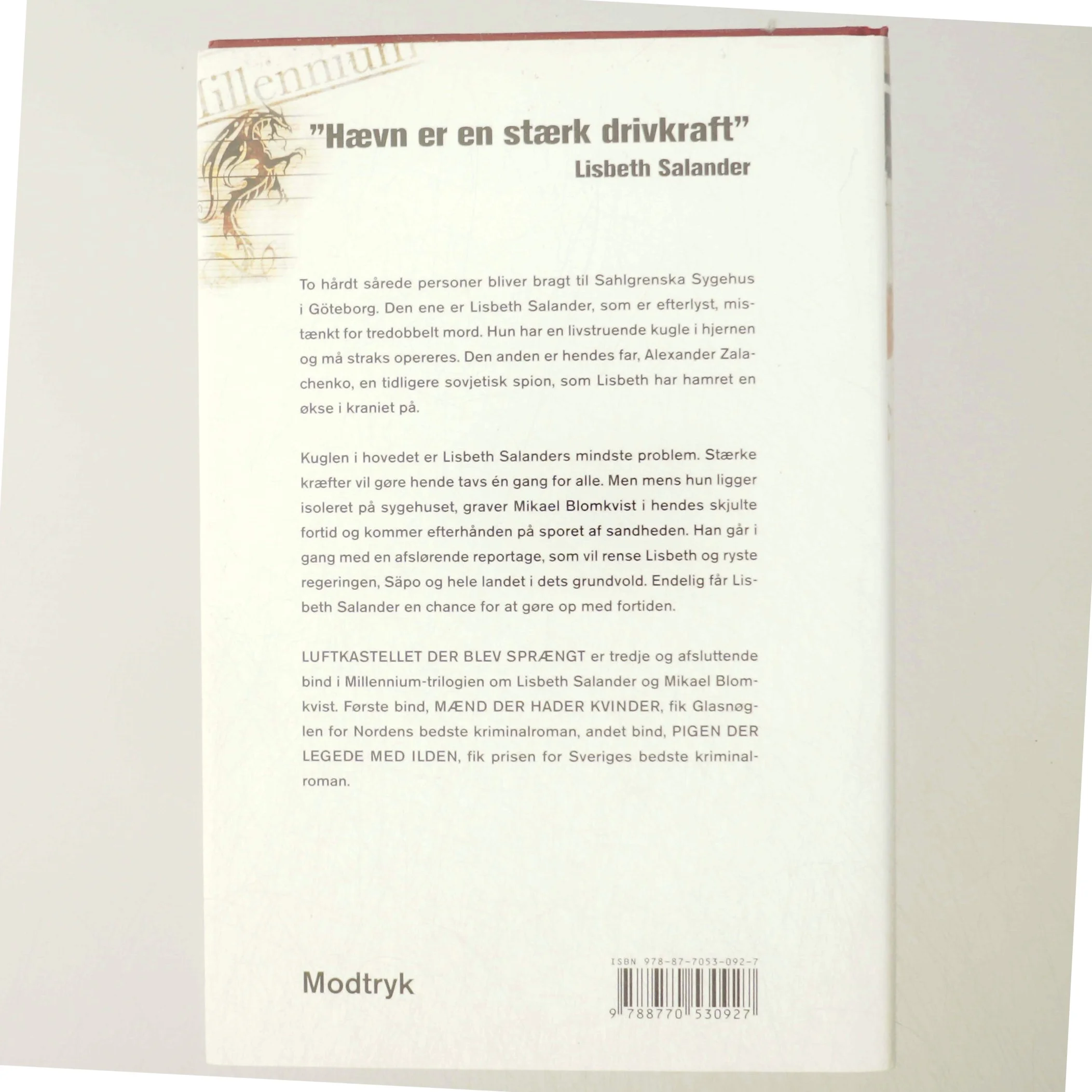 Luftkastelletderblevsprngt Stir up a Hornets' Nest of Girl. Shi Dige Larsen. the Danish Original. Hardcover](chinese Edition) (Bog)