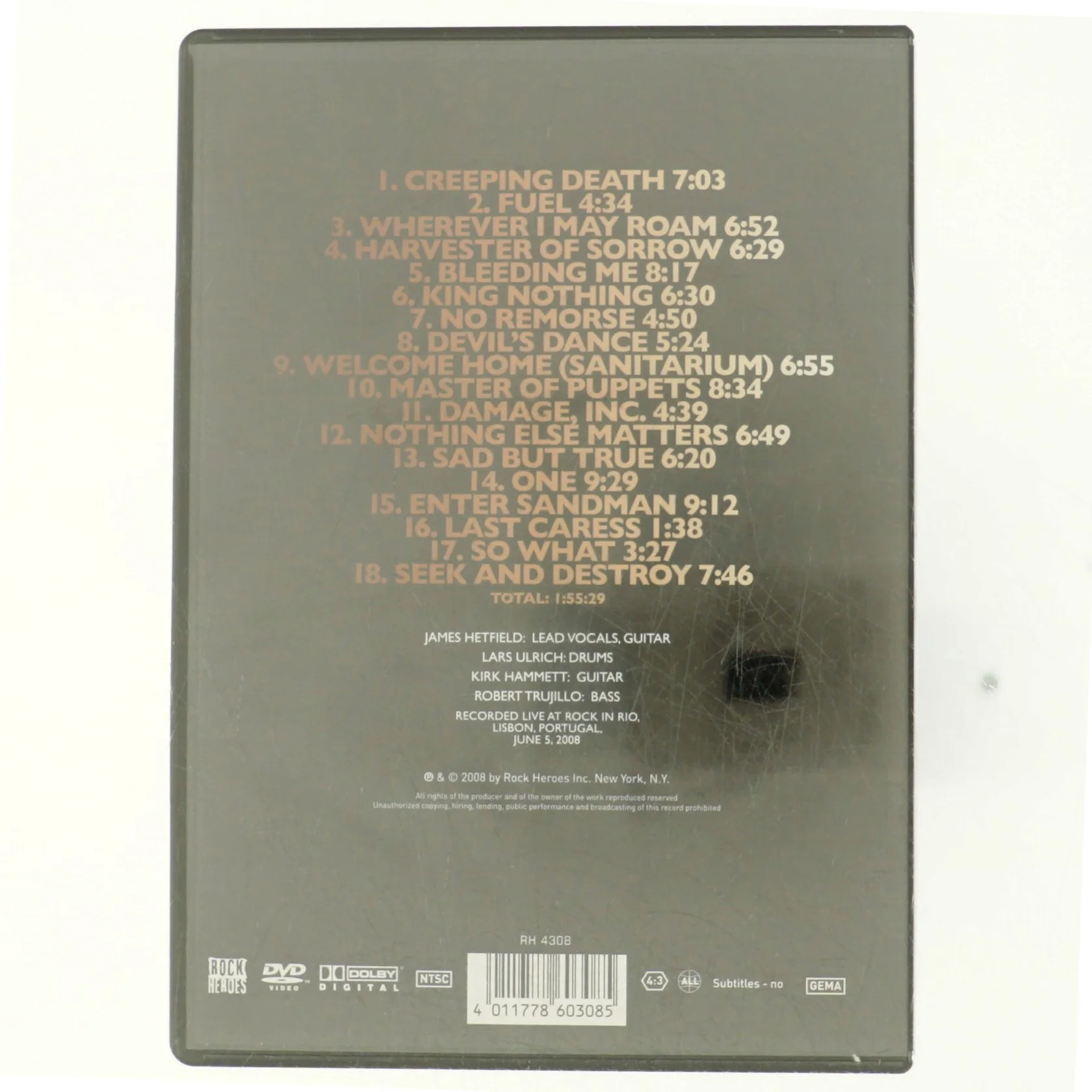 Metallica, Devil´s dance, lisbon 2008