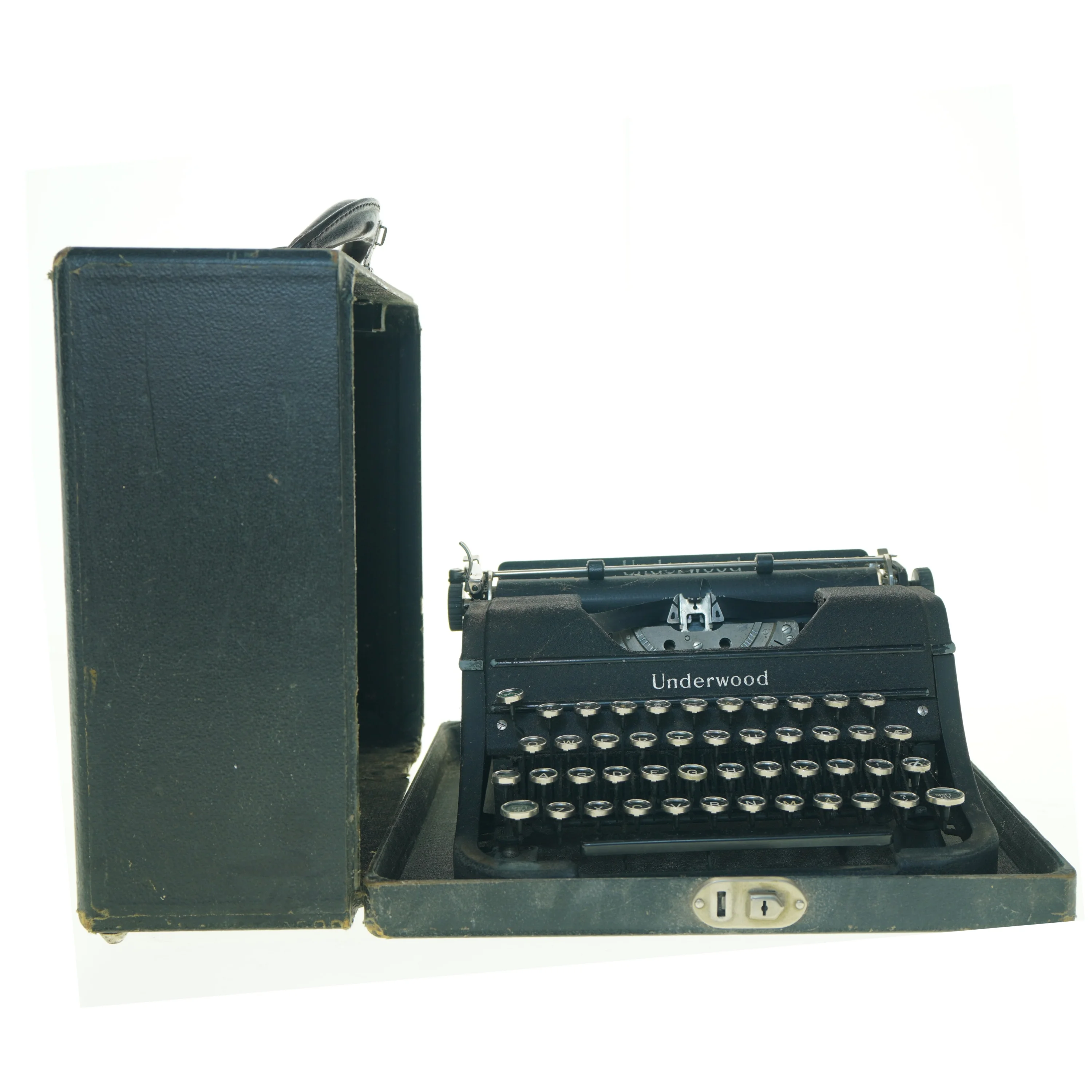 Vintage Underwood skrivemaskine med etui fra Underwood (str. 33 x 14 cm)