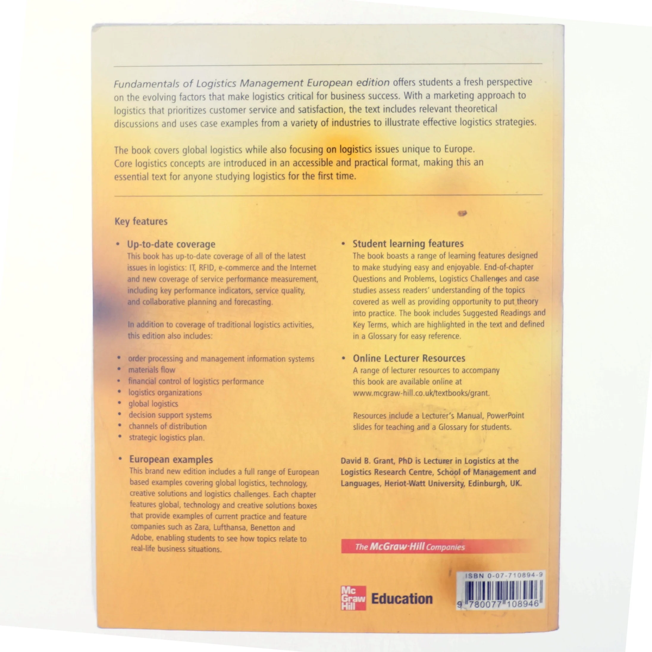 Fundamentals of logistics management (Bog)