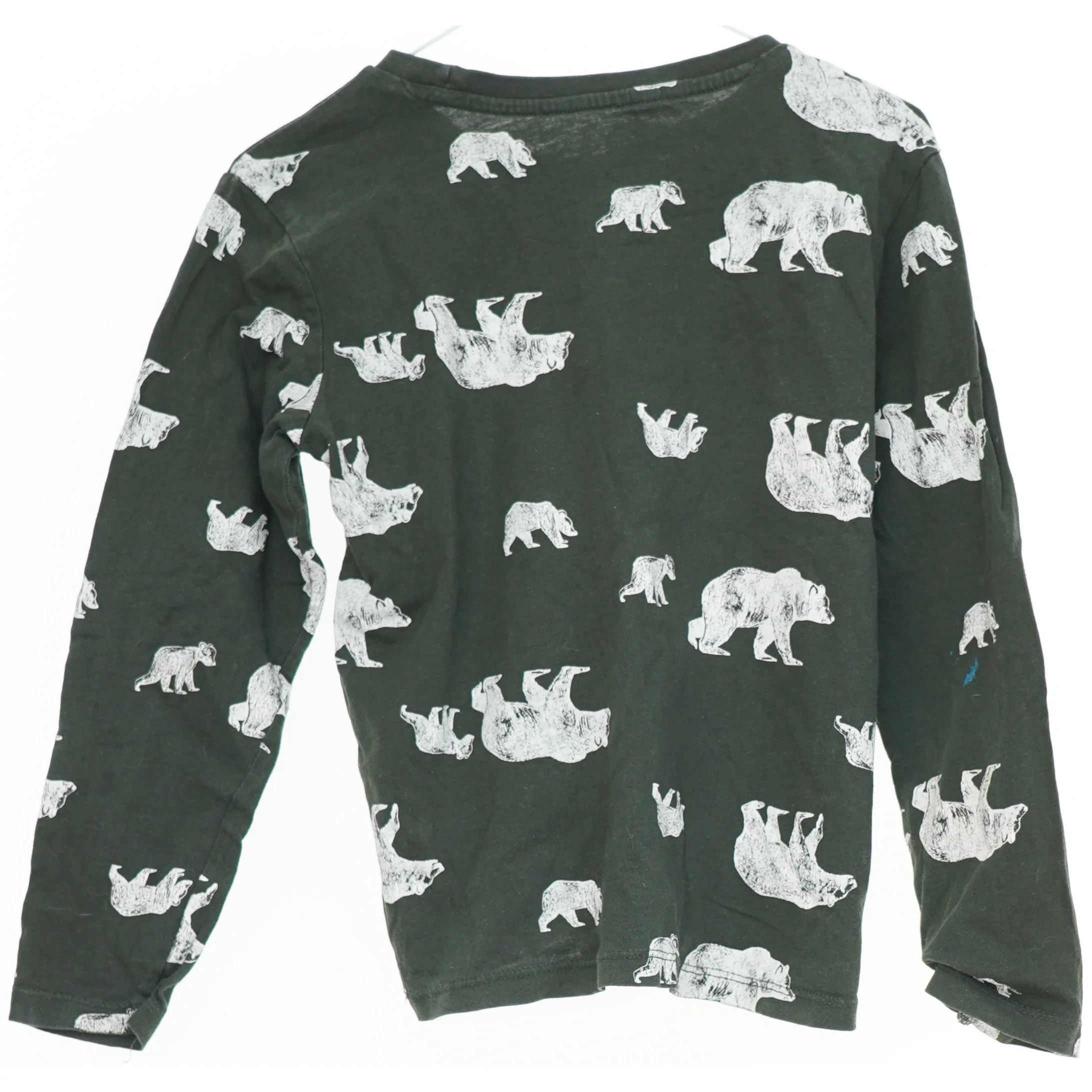 Langærmet bluse med bjørneprint fra VRS (str. 122)