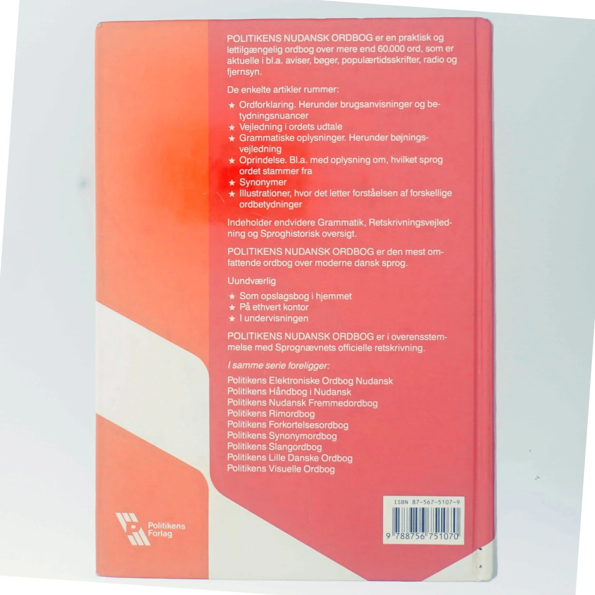 Politikens Nudansk Ordbog af No Author (Bog)