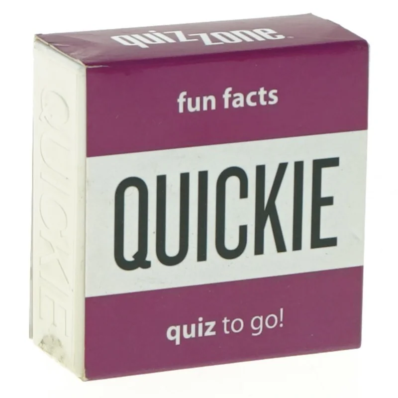 Quizzone Quickie kortspil fra Quizzone (str. 7 x 7 x 3 cm)