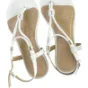 Hvide sandaler med remme fra Seaside (str. 35)