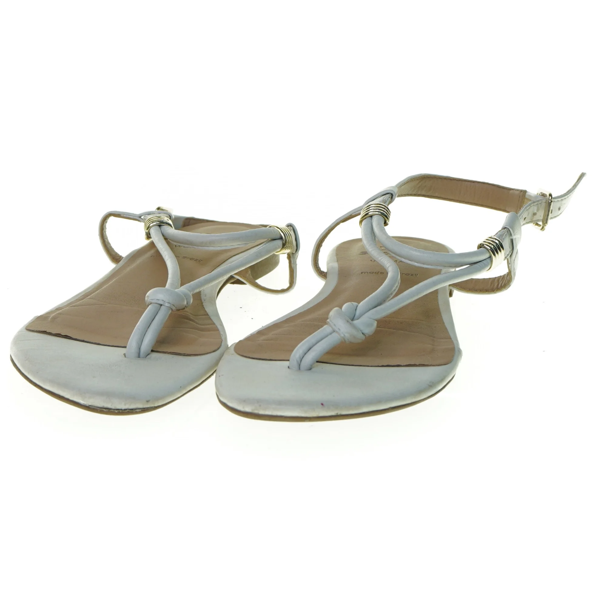 Hvide sandaler med remme fra Seaside (str. 35)