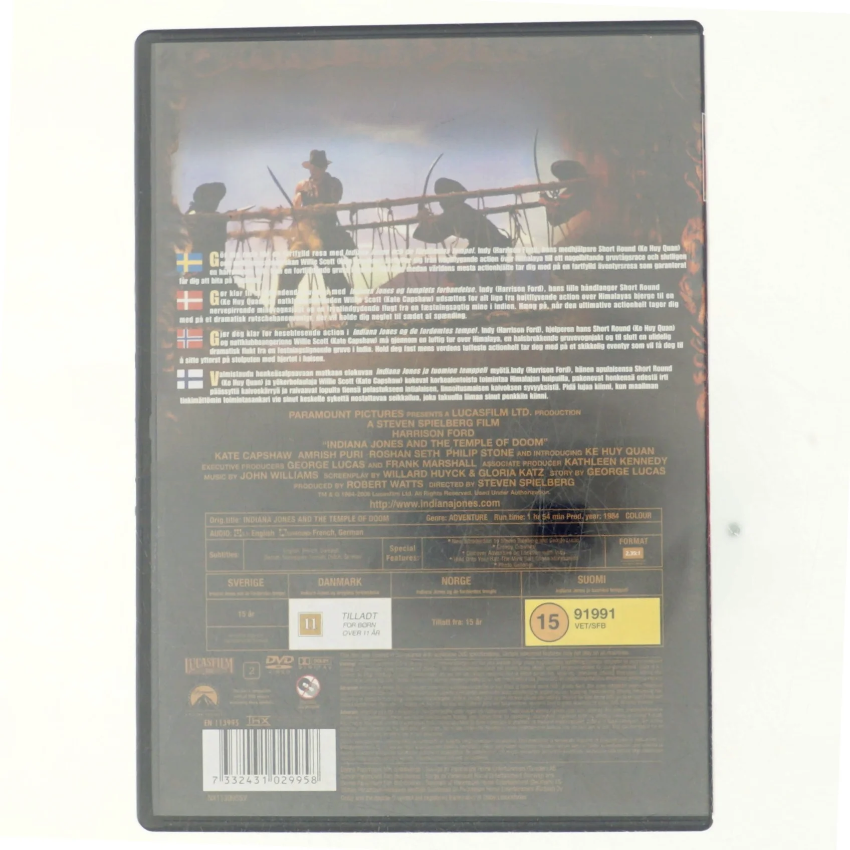 Indiana Jones, The temple of doom