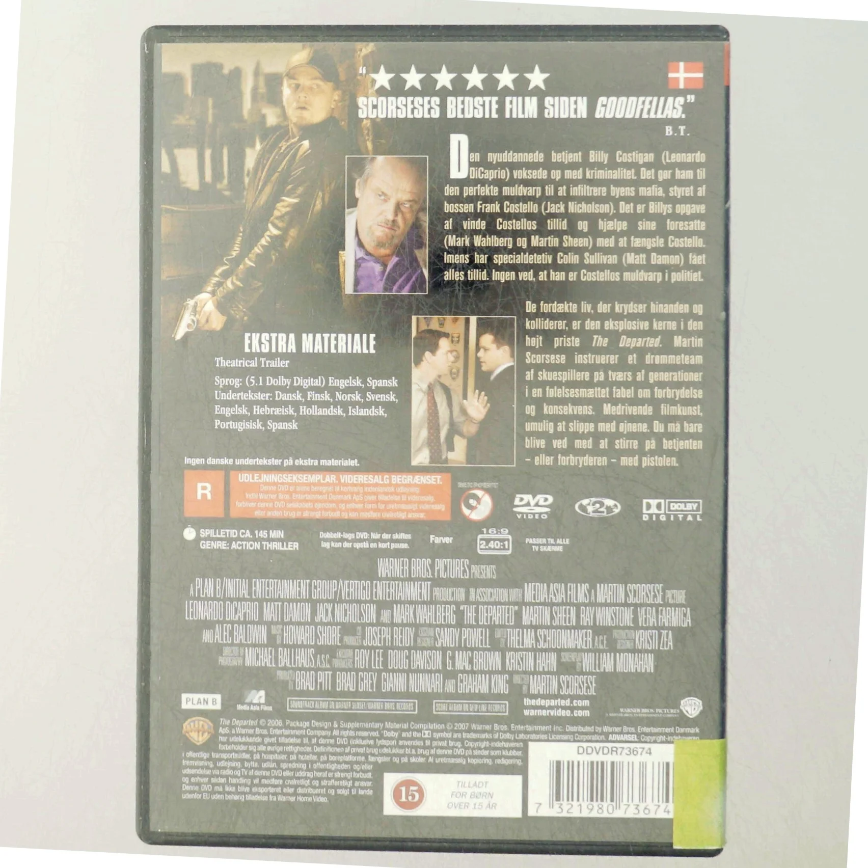 The Departed DVD fra Warner Bros Pictures