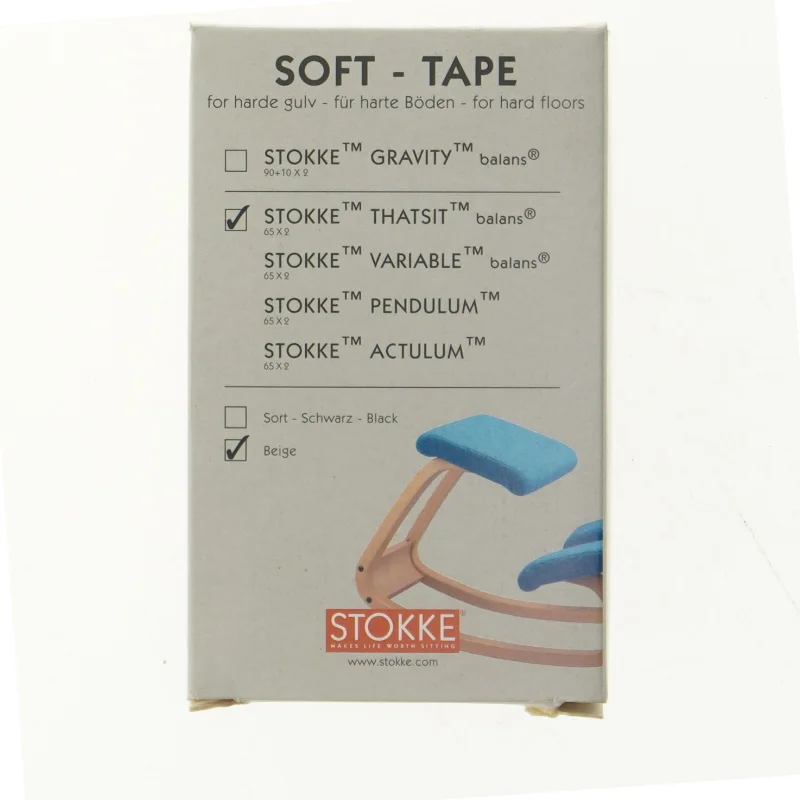 Soft tape til stol fra Stokke (str. 12 cm)
