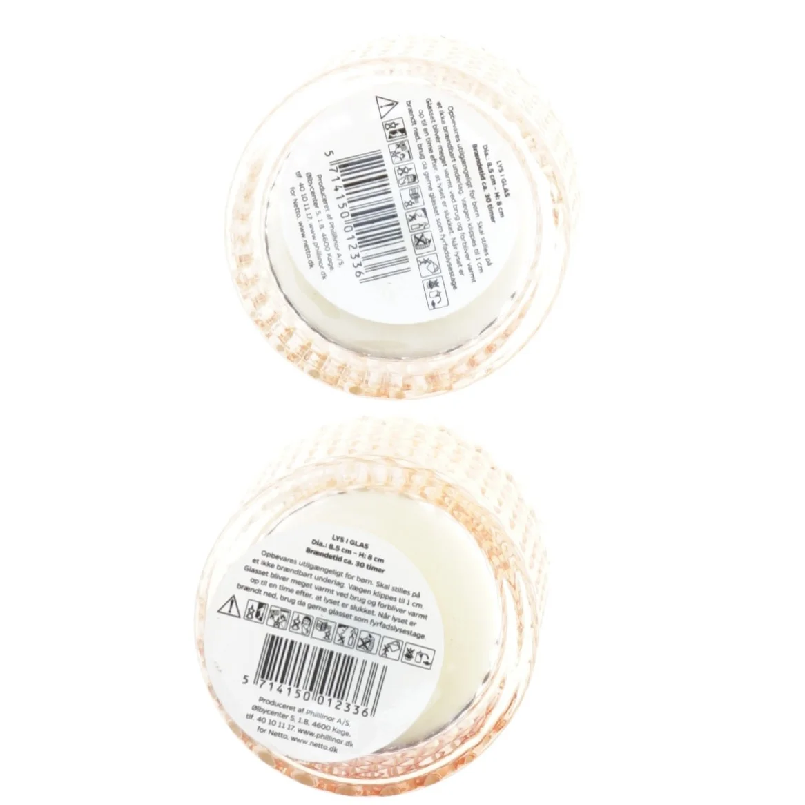 Lyse stager til fyrfadslys fra Philllinoras (str. 8 cm)