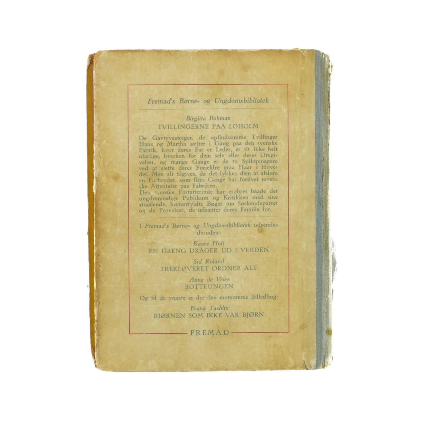 Tvillingerne paa Loholm af Birgitta Bohman (Bog)