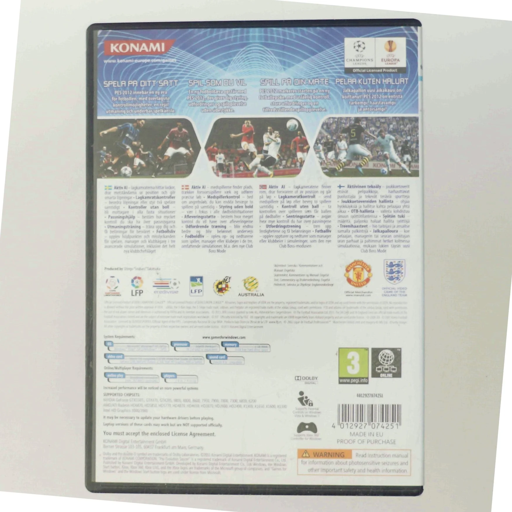 Pro Evolution Soccer 2012 (DVD)