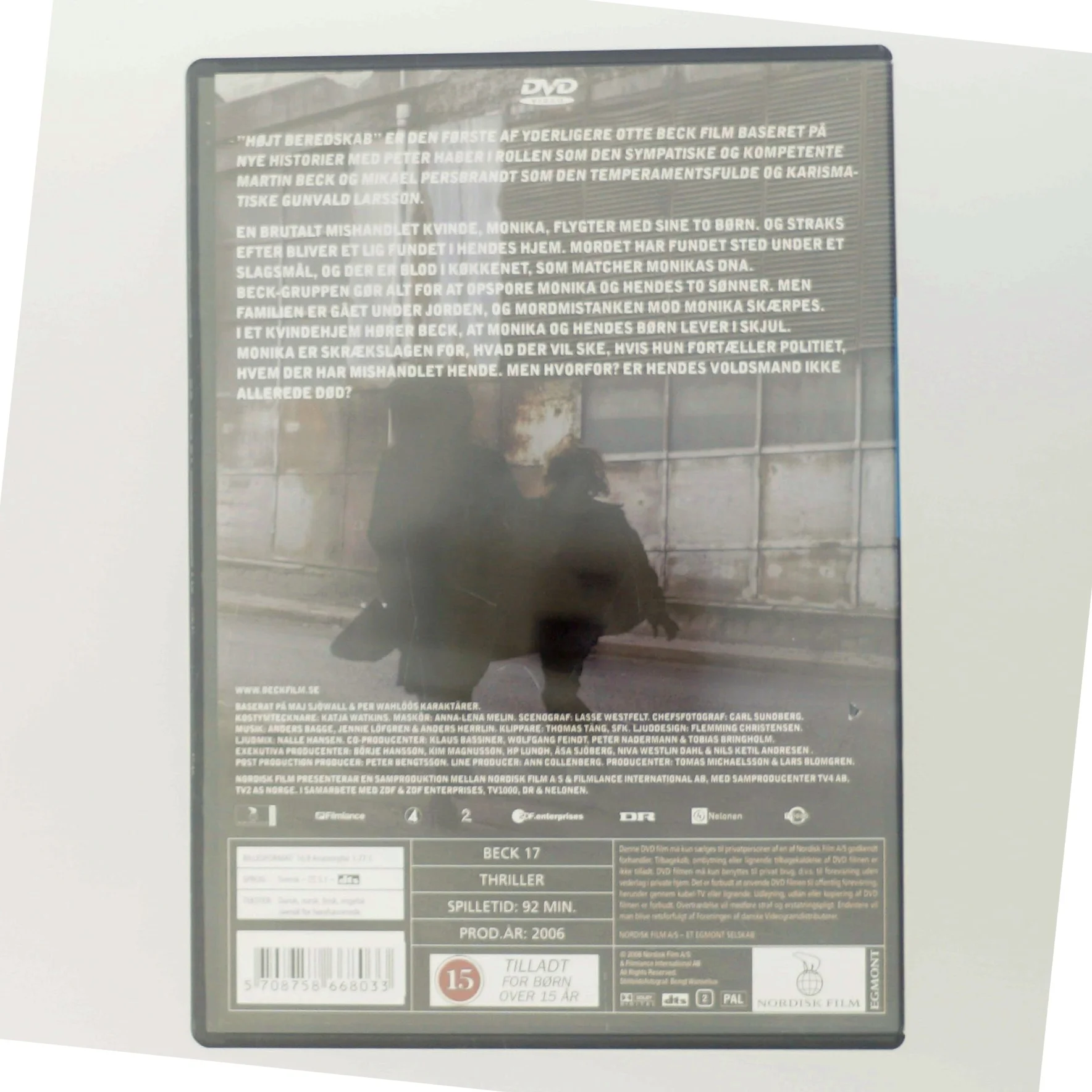 Beck - Højt beredskab DVD fra Nordisk Film