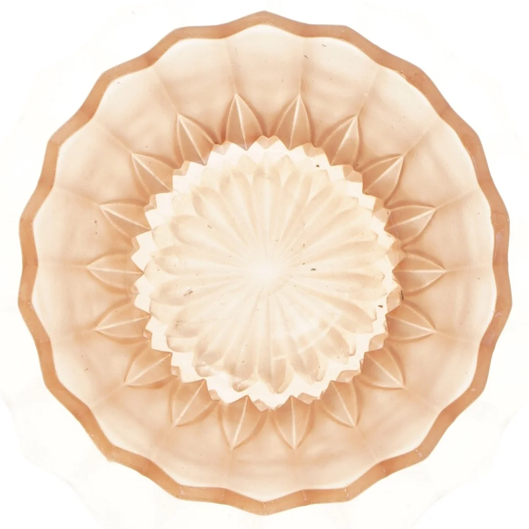 Dekorativ glasskål (str. Ø 16 cm)