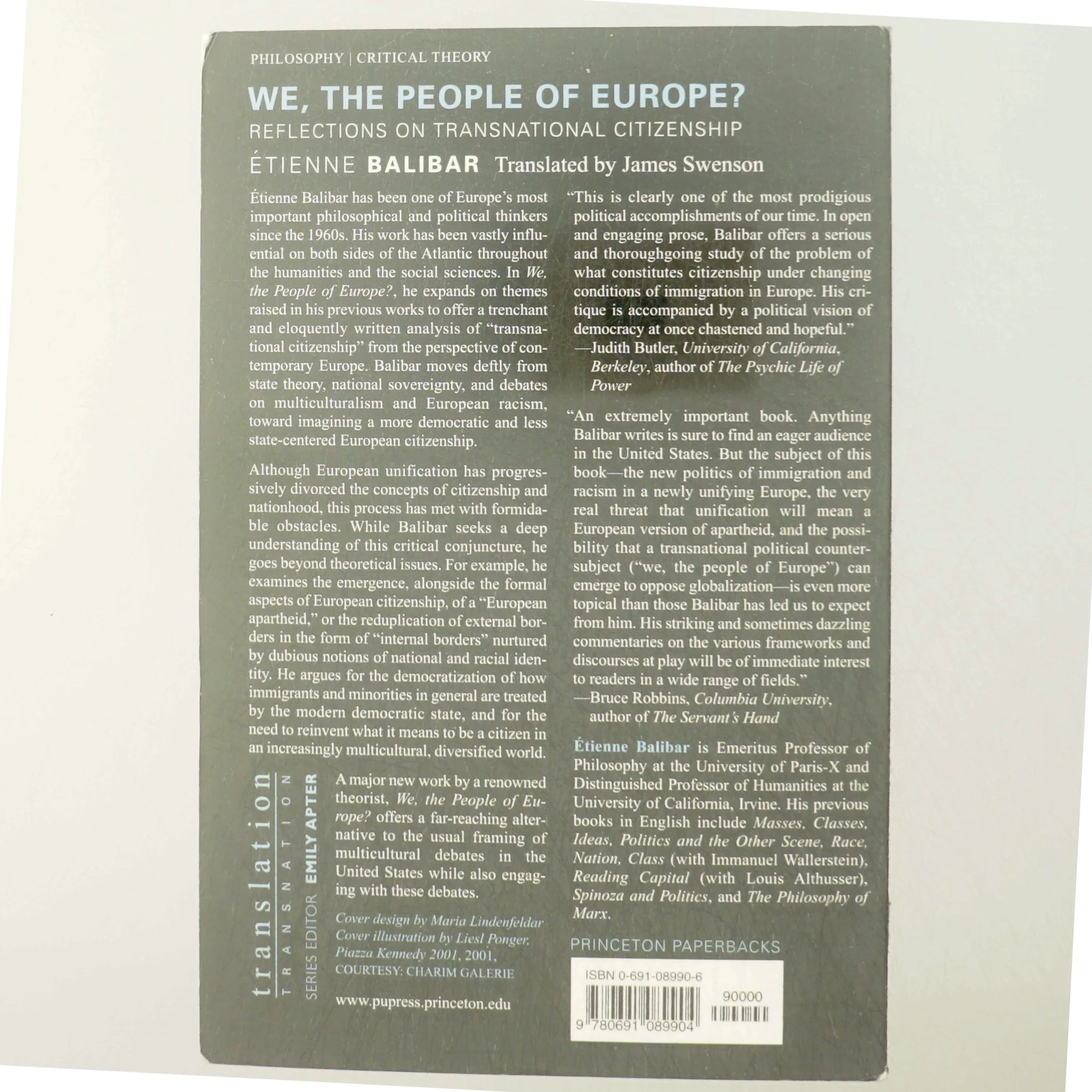 We, the people of Europe? : Reflections on transnational citizenship af Étienne Balibar (Bog)