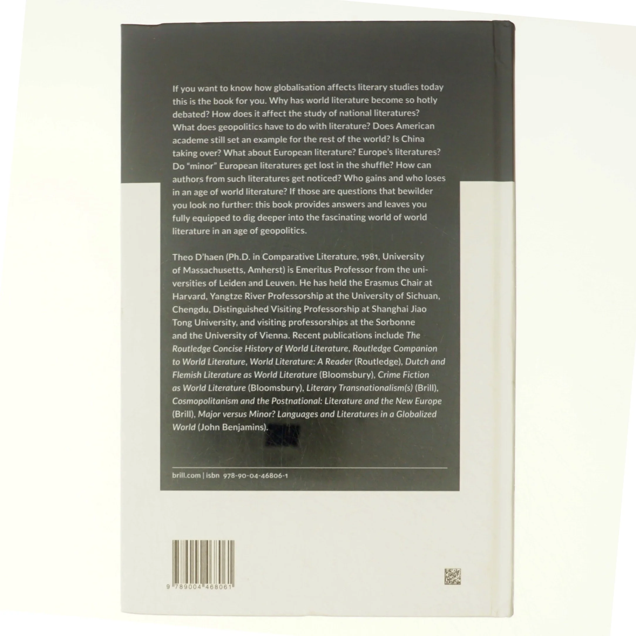 World Literature in an Age of Geopolitics af Theo d' Haen (Bog)