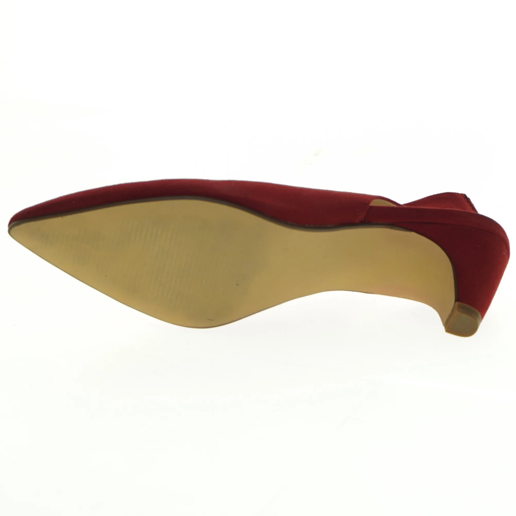 Røde ruskindspumps (str. 38)