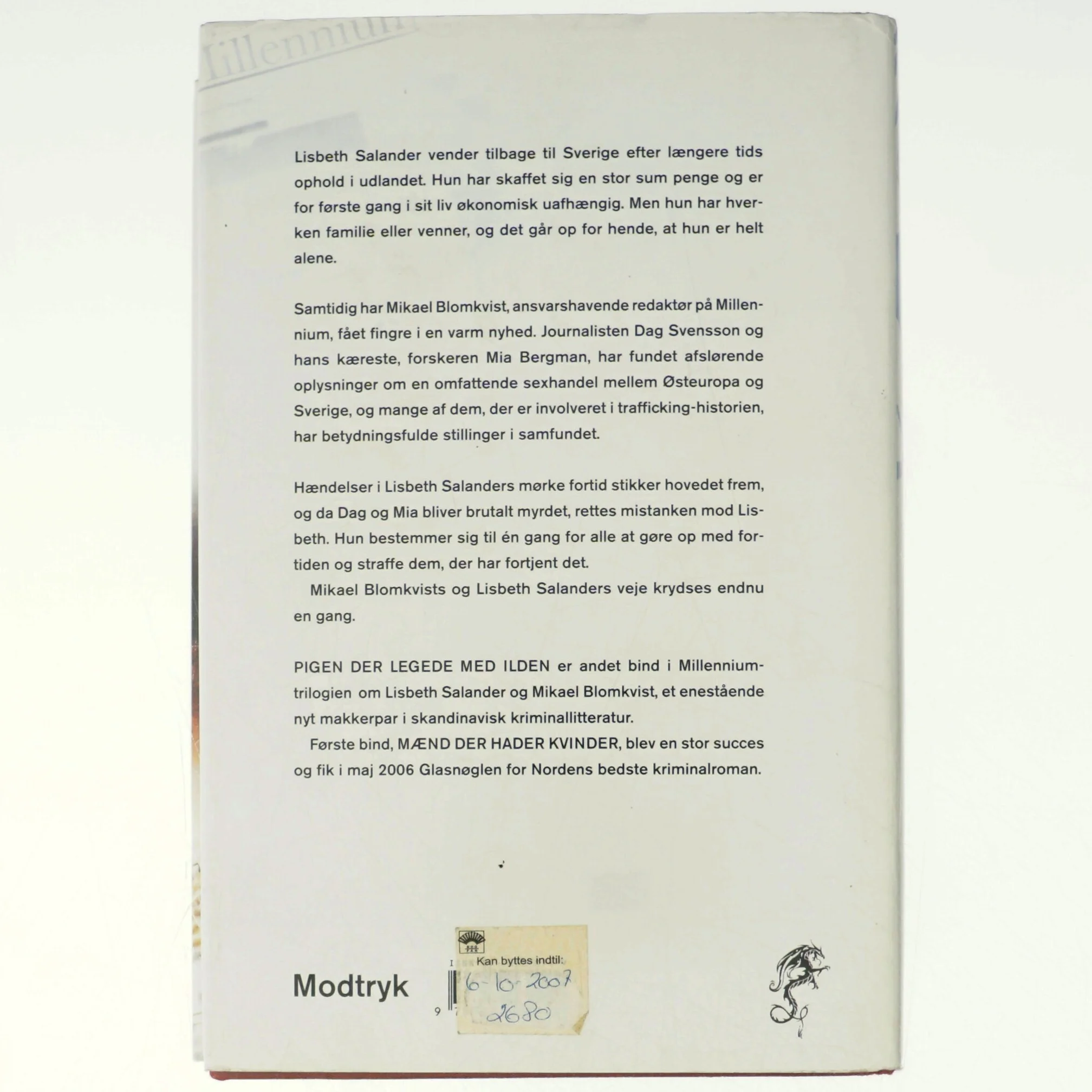 Pigen der legede med ilden af Stieg Larsson