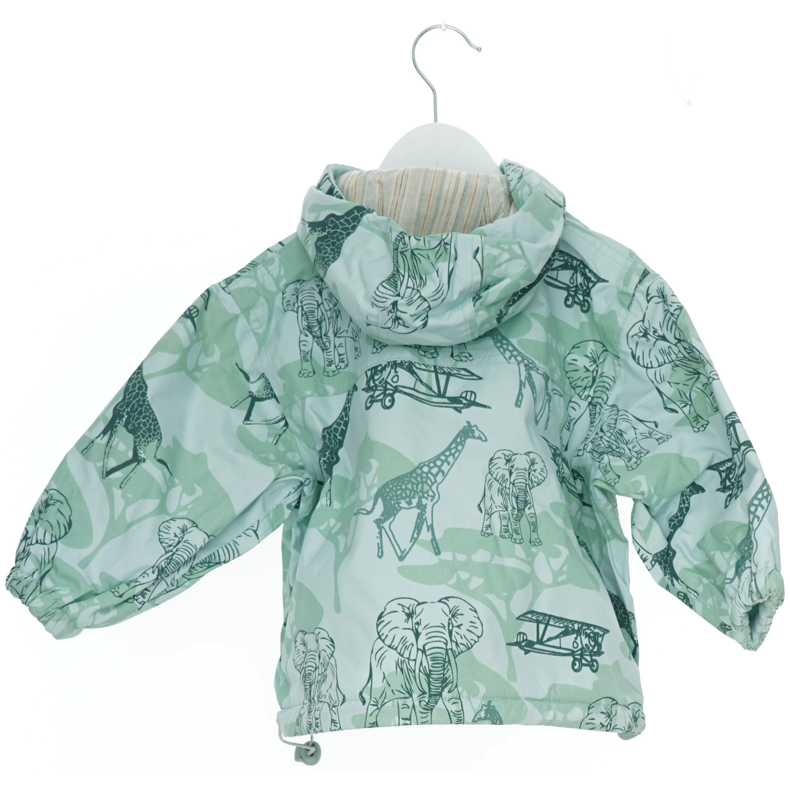 Børne regnjakke med dyremønster fra Wheat (str. 86)