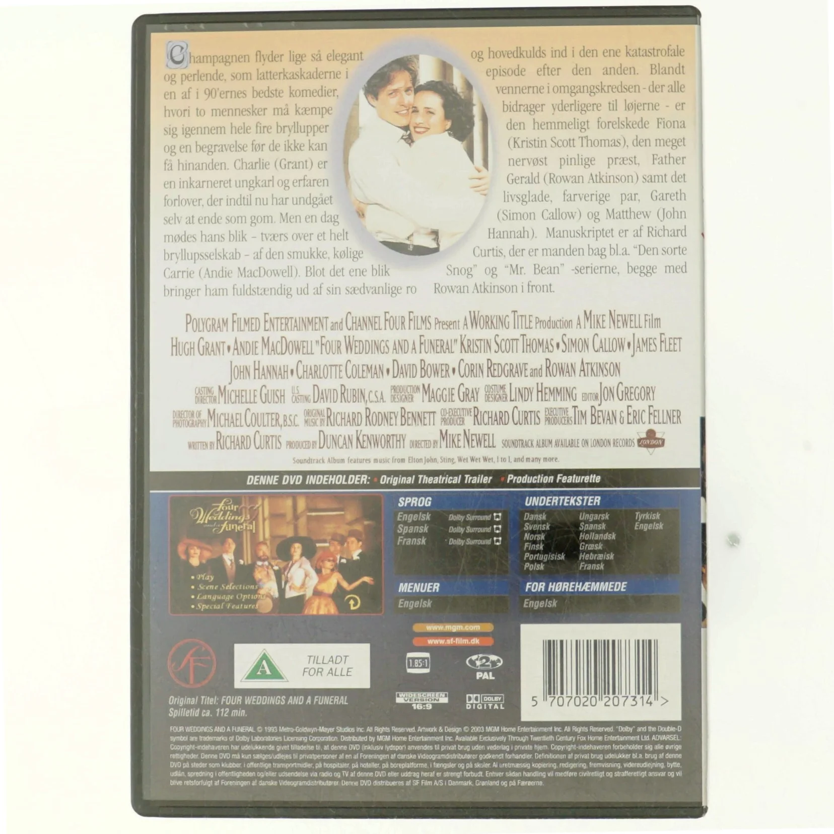 fire bryllupper og en begravelse