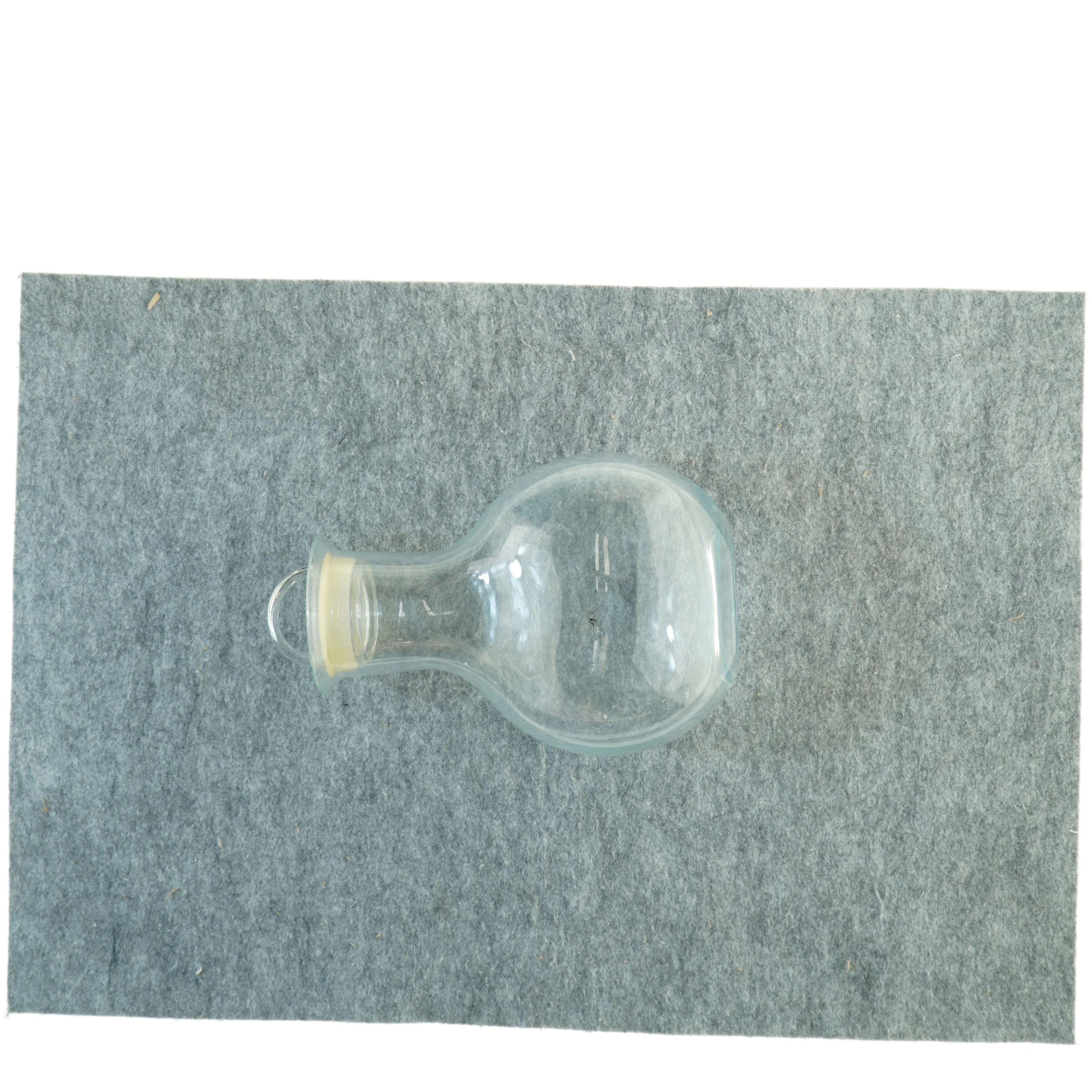 Gennemsigtig glasvase (str. 25 x 9 x 16 cm)