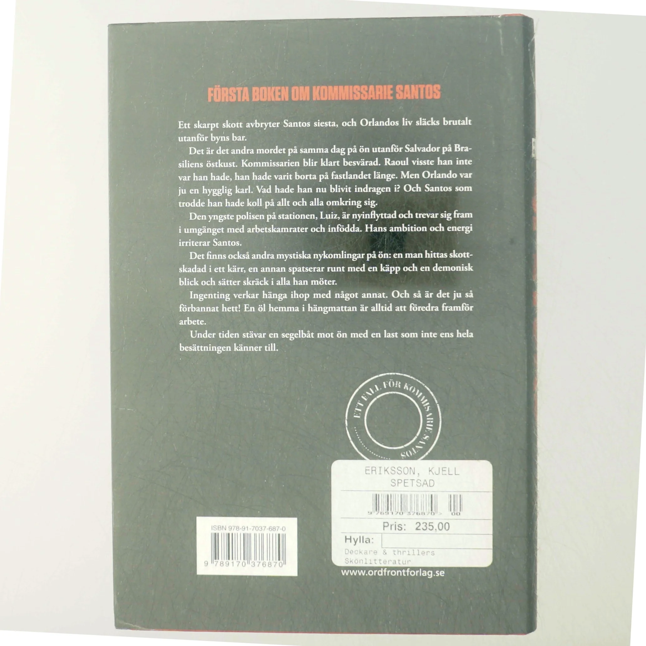 Spetsad af Kjell Eriksson (Bog)