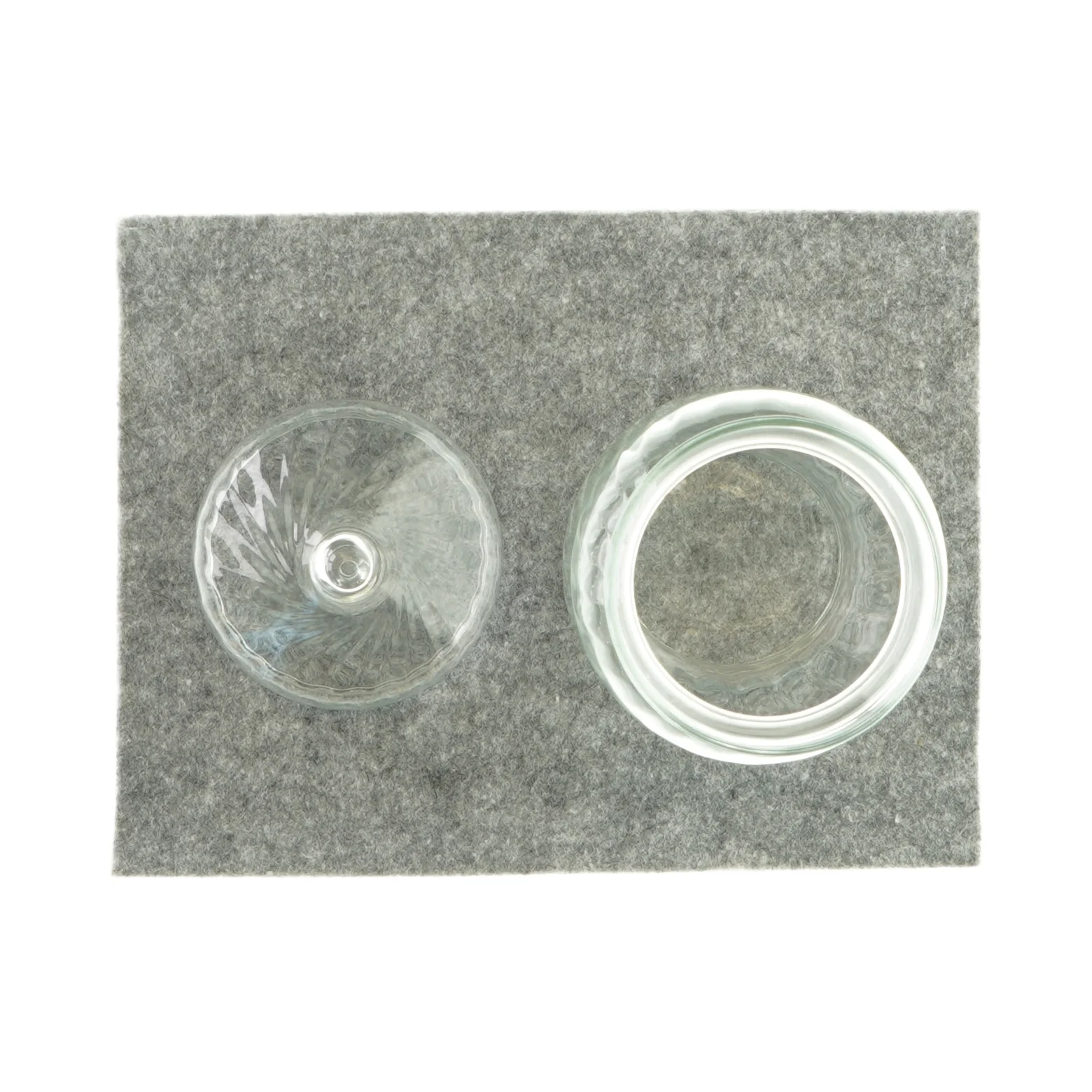 Glasbeholder med låg 