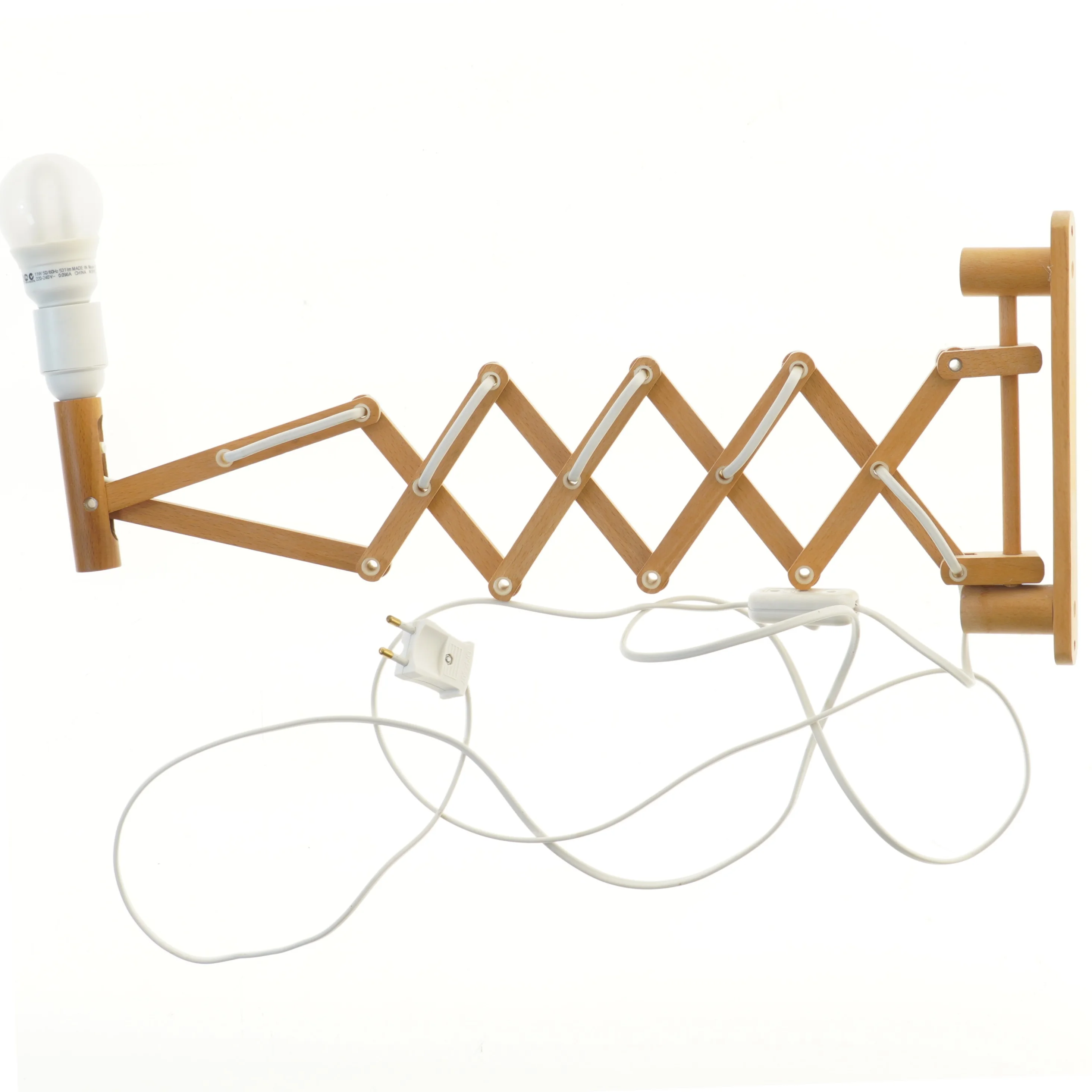 Væglampe med saksarm fra IKEA (str. 24,5 cm)