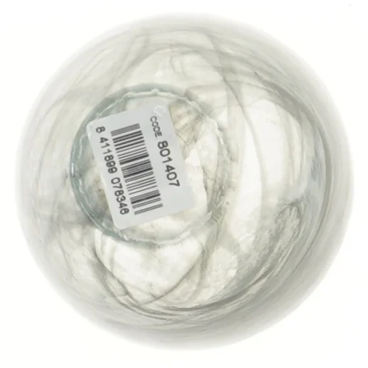 Glasvase med swirl-mønster (str. Ø 10 cm)