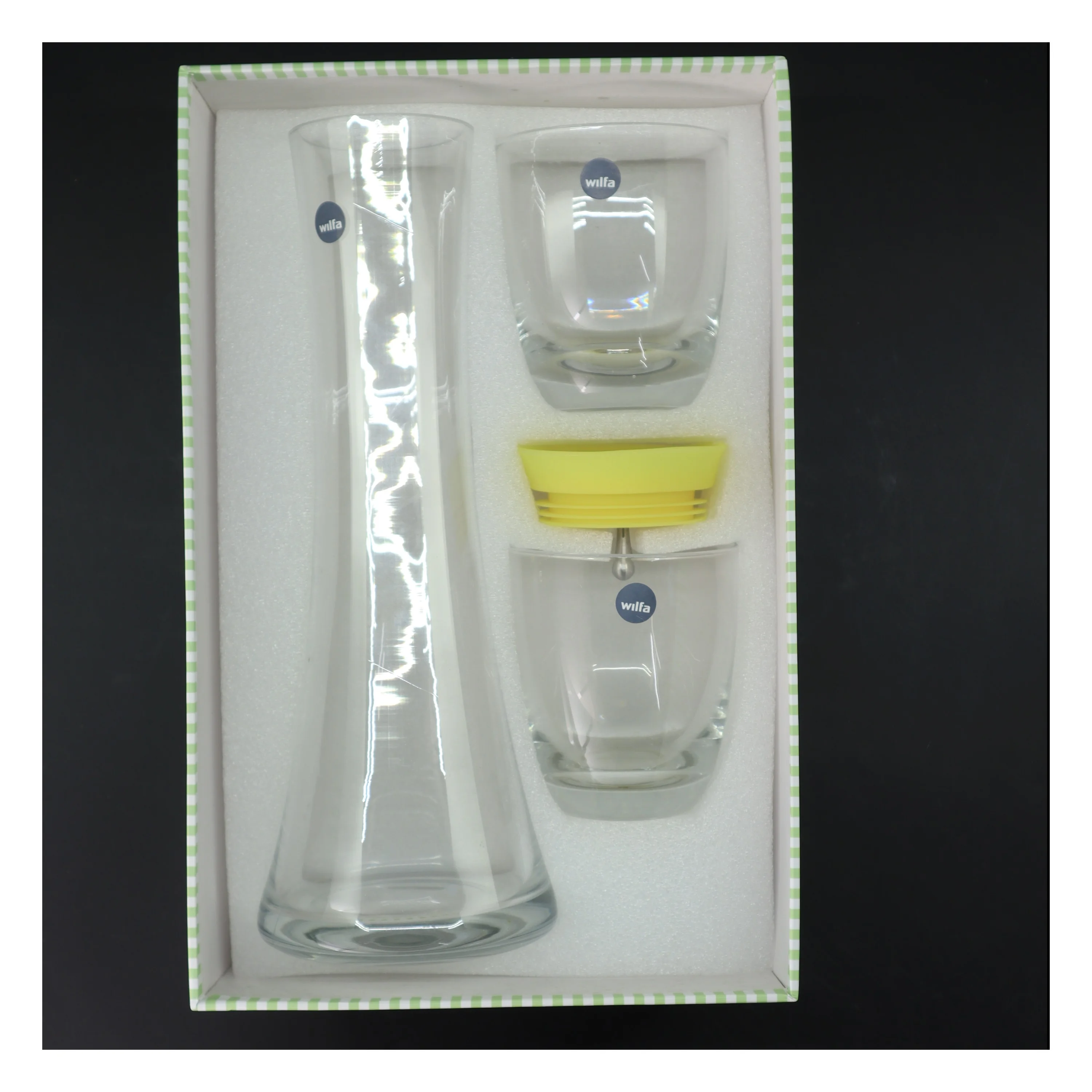 Wilfa kande og glas sæt fra Wilfa (str. 31 cm)