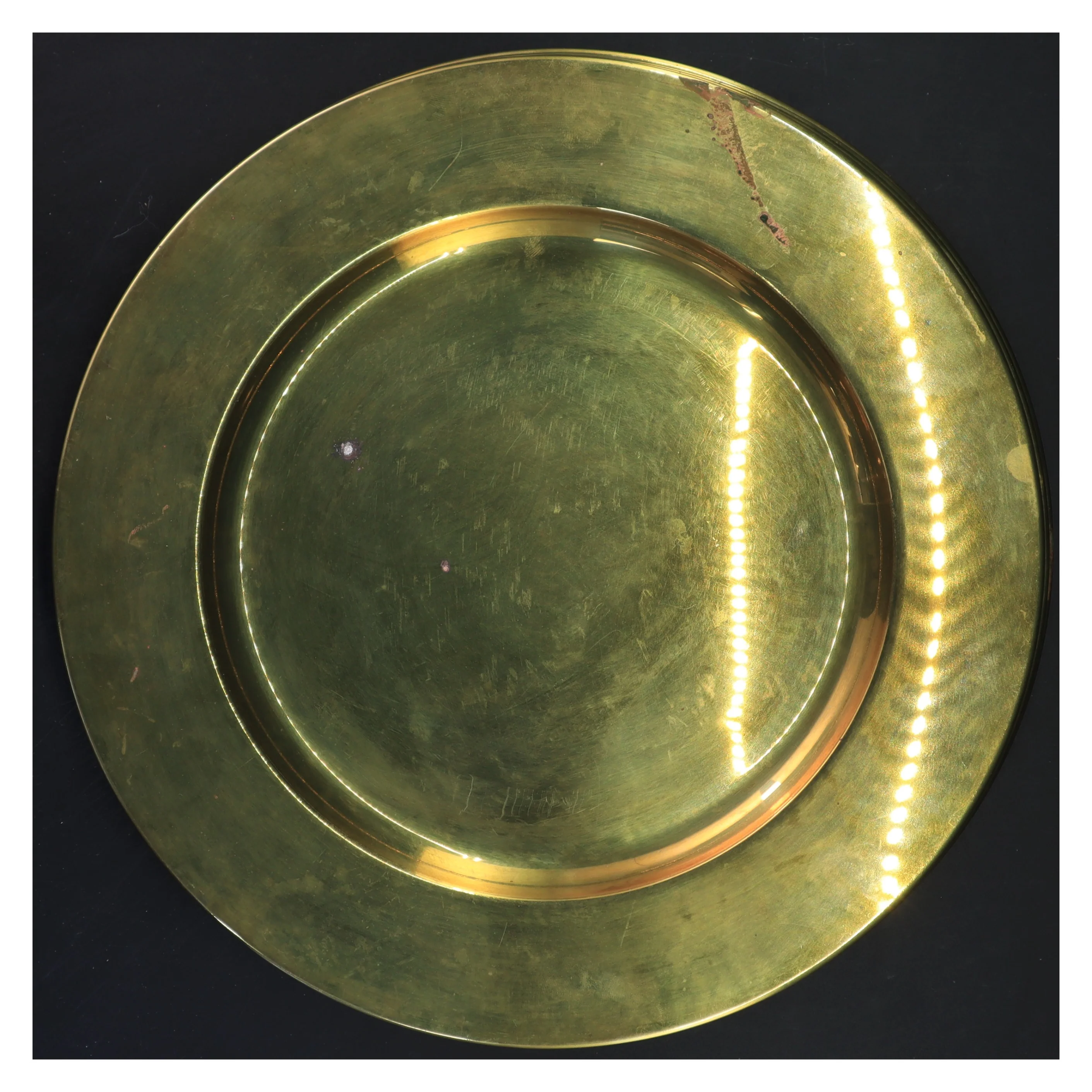 Gulddekorative tallerkener (str. Ø 28 cm)