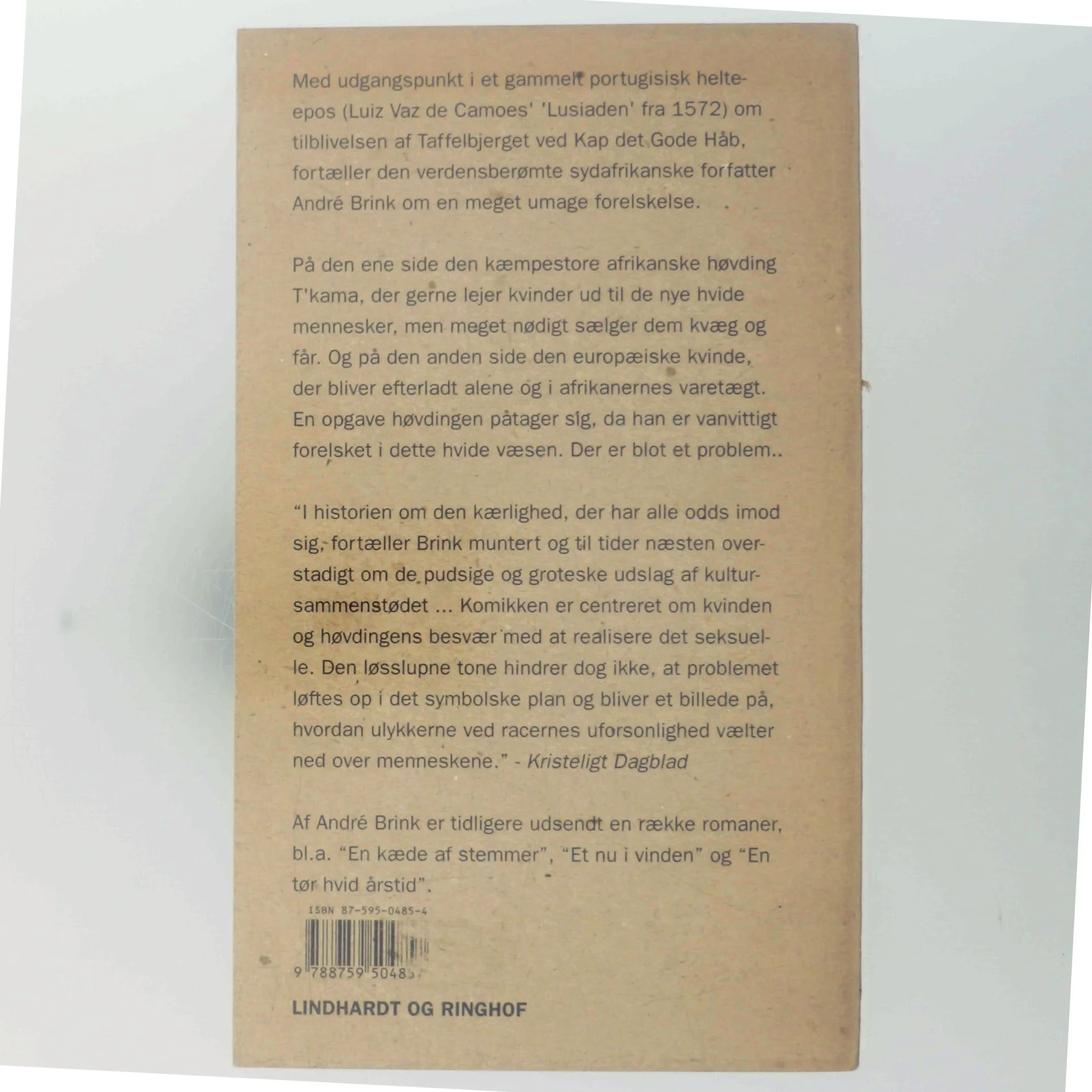 Adamastors første liv af André Brink (Bog)