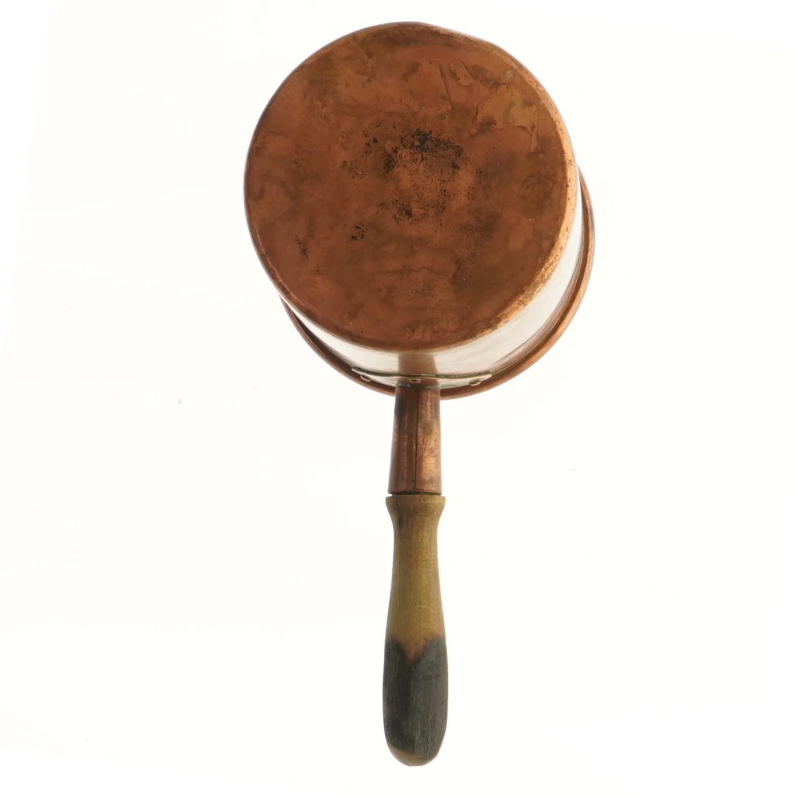 Kobberkedel med håndtag (str. 15 cm)