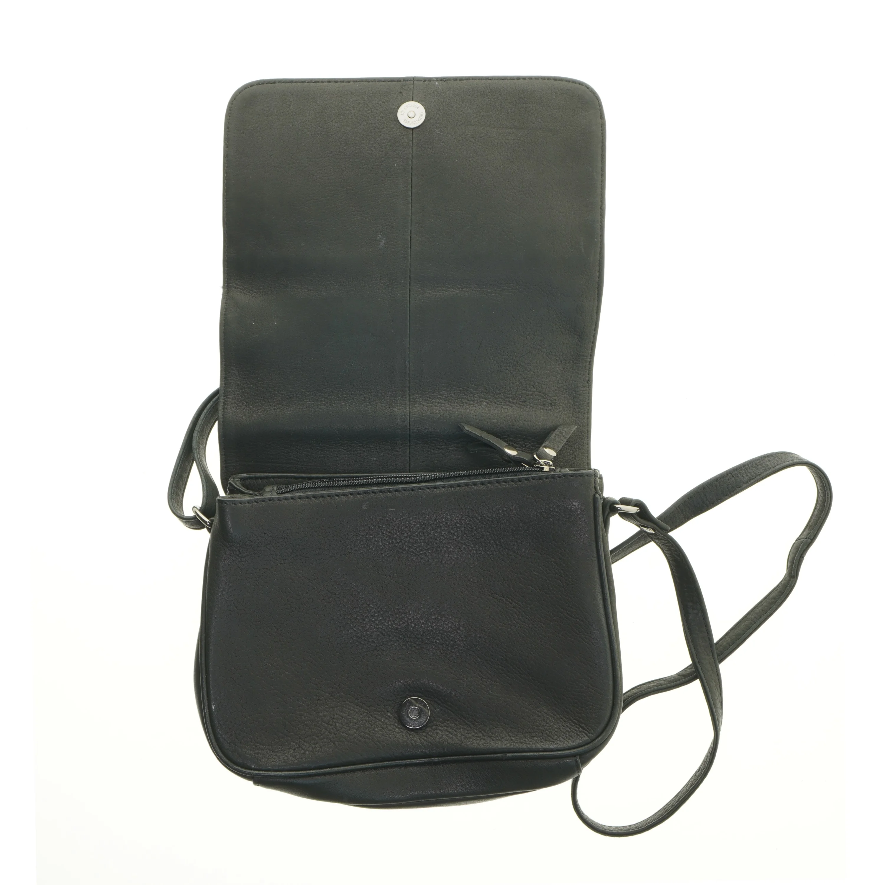 Sort skuldertaske (str. 26x24 cm)