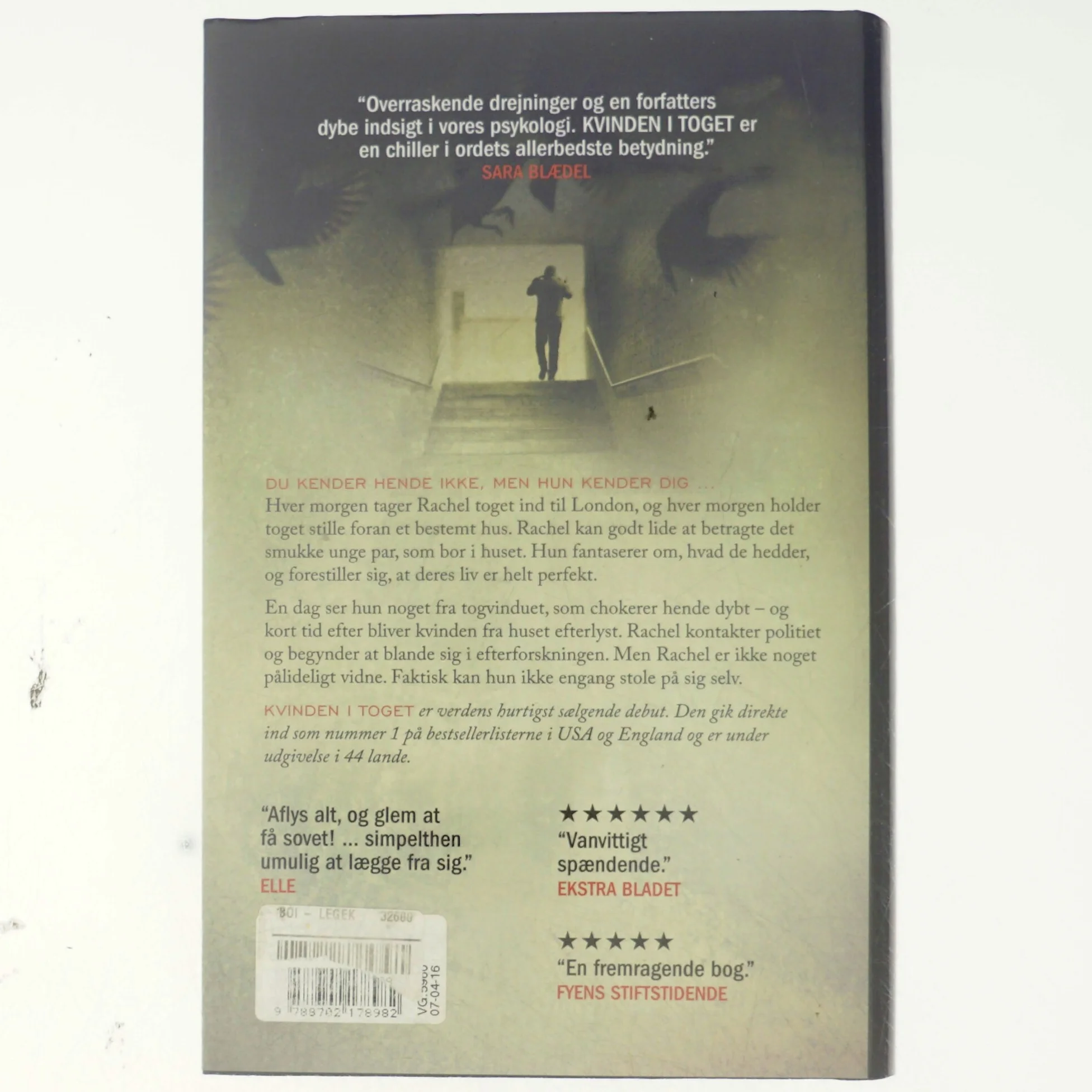 Kvinden i toget : thriller (Klassesæt) af Paula Hawkins (Bog)