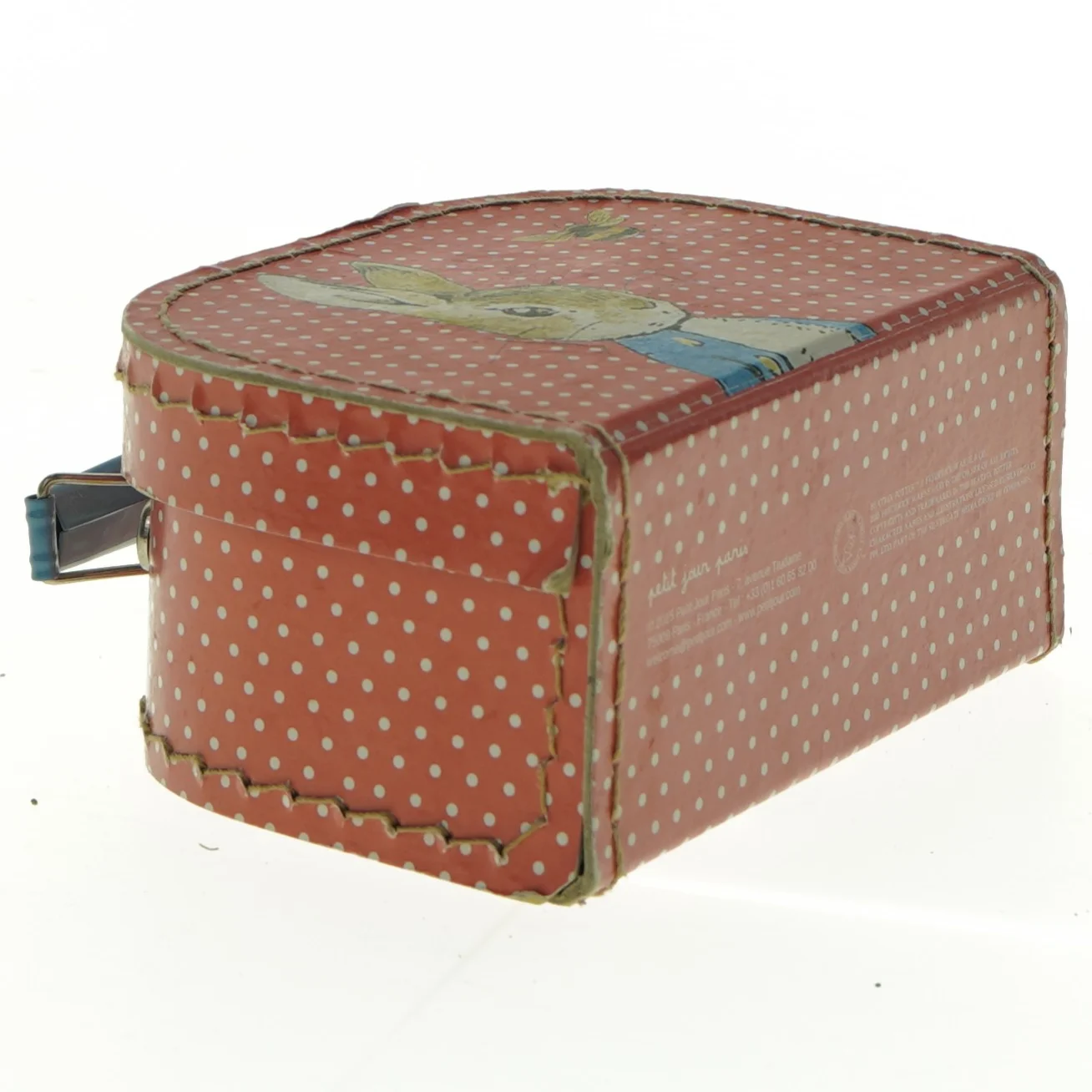 Børnekuffert med kaninmotiv (str. 16 x 12 cm)