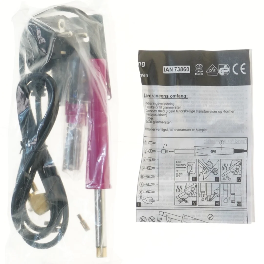 Applikatorsæt til glimmersten fra Chf (str. 20 cm)