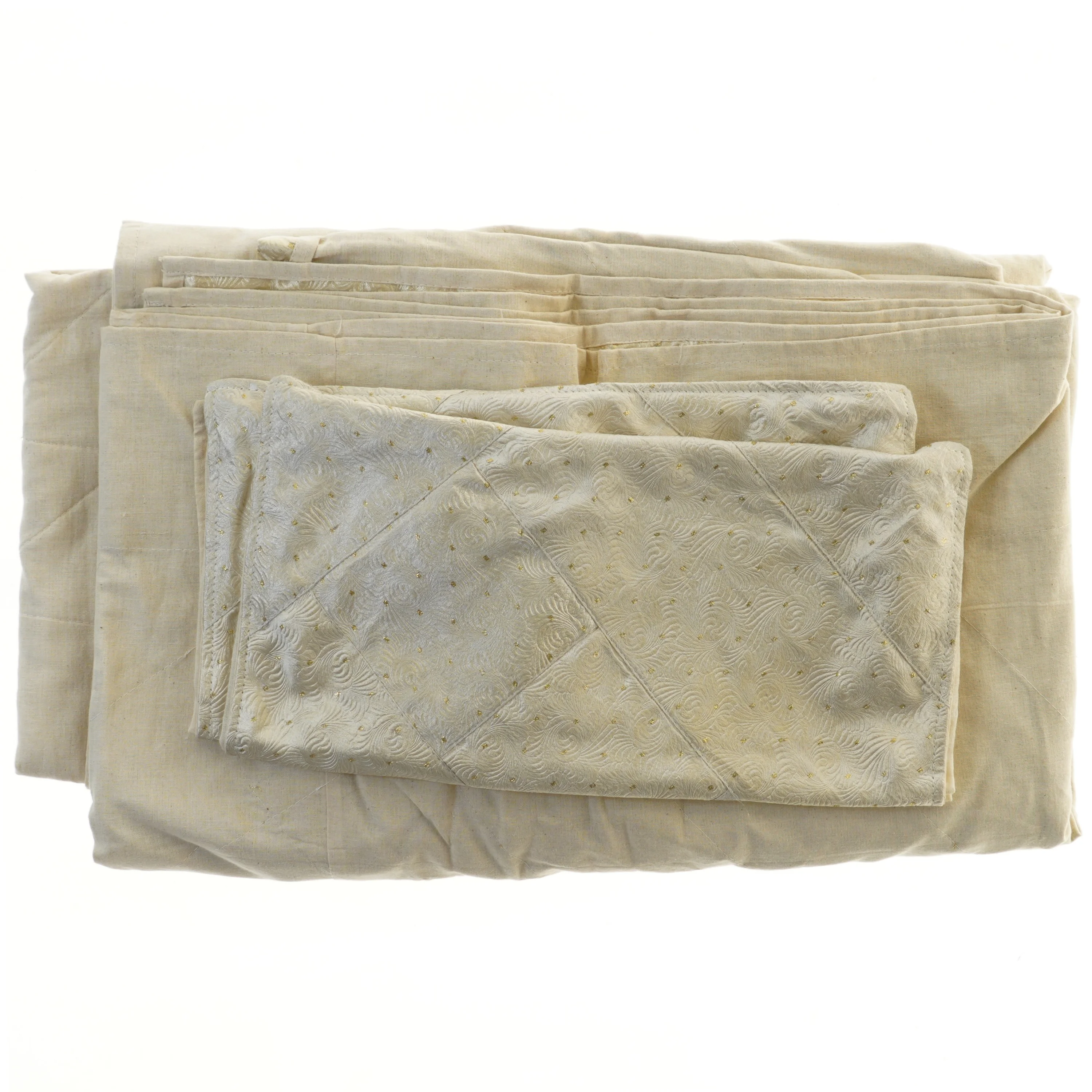 Sengetæppe med puder (str. pude 40x40, tæppe 210x260 cm)