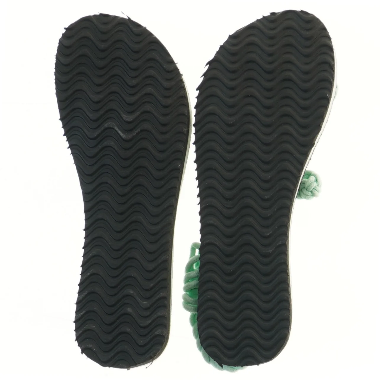 Grønne sandaler med flettet design (str. 25 cm)