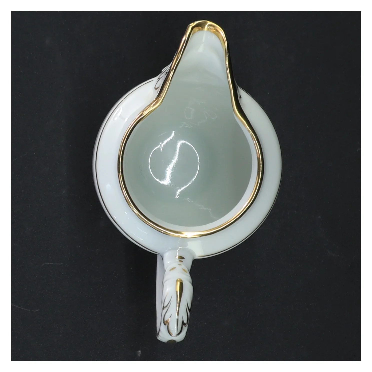 Porcelænskande med blomstermotiv (str. 11 cm)