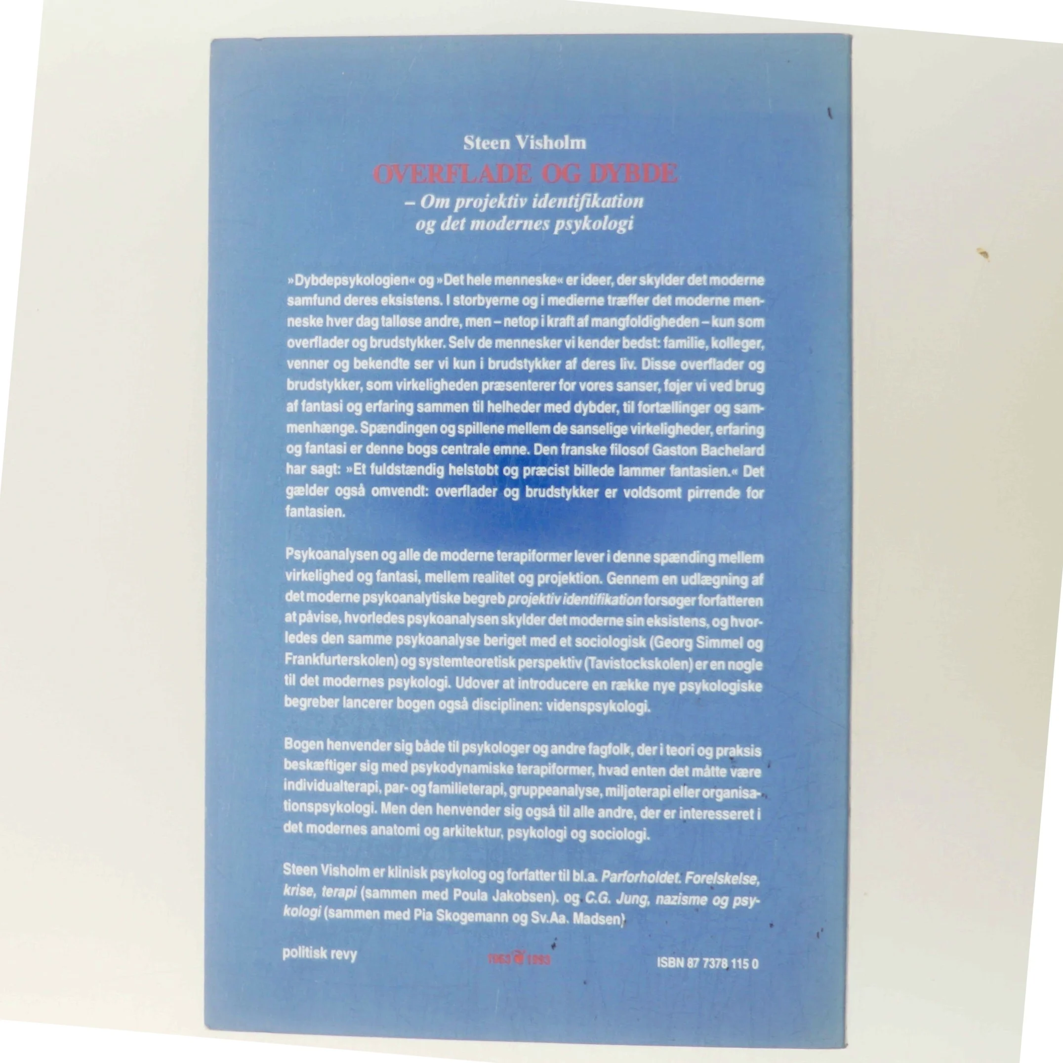 Overflade og dybde af Steen Visholm (Bog)