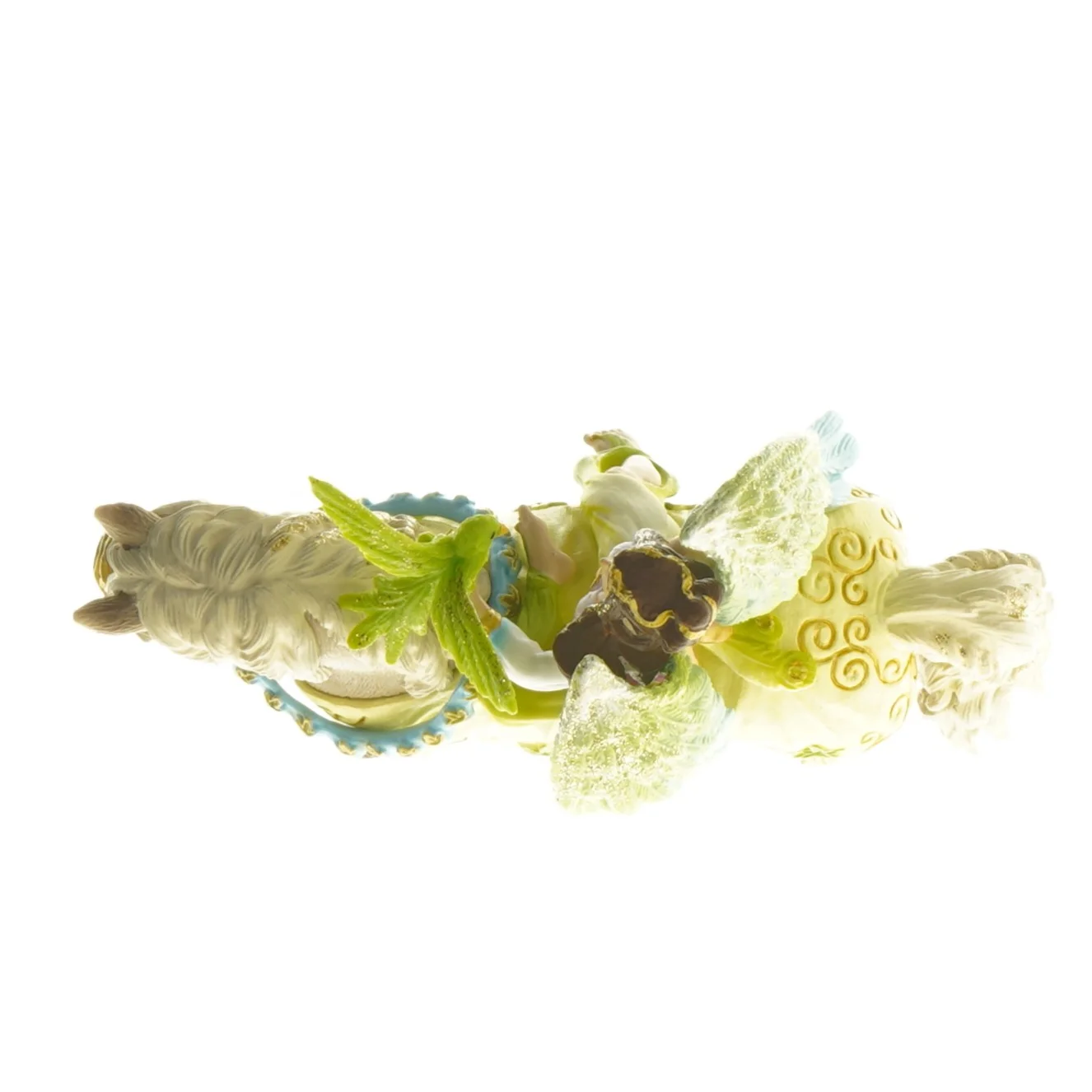 Englefigur på hest fra Schleich (str. 13 cm)