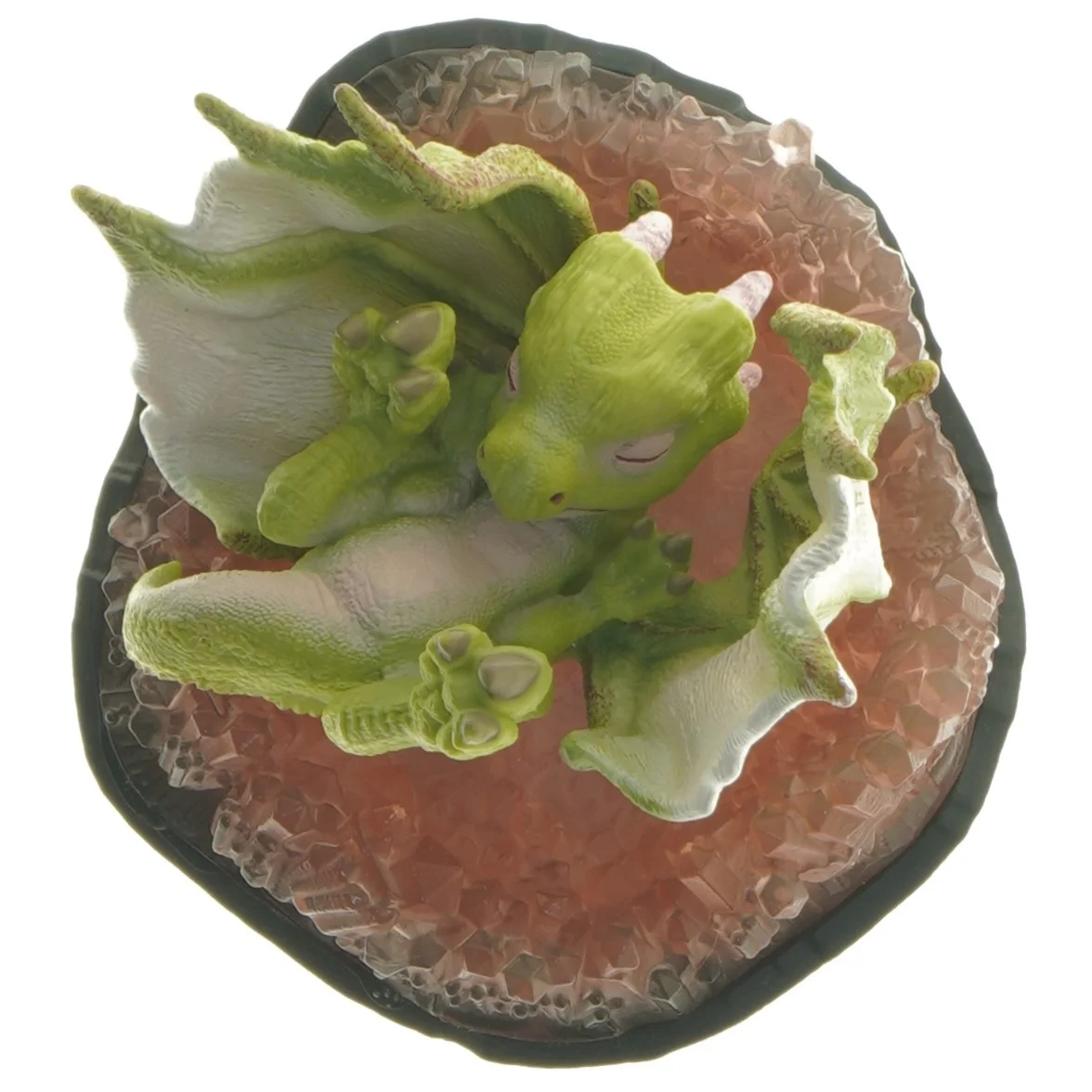 Dekorativ dragefigur på krystalbase (str. 13,5 cm)