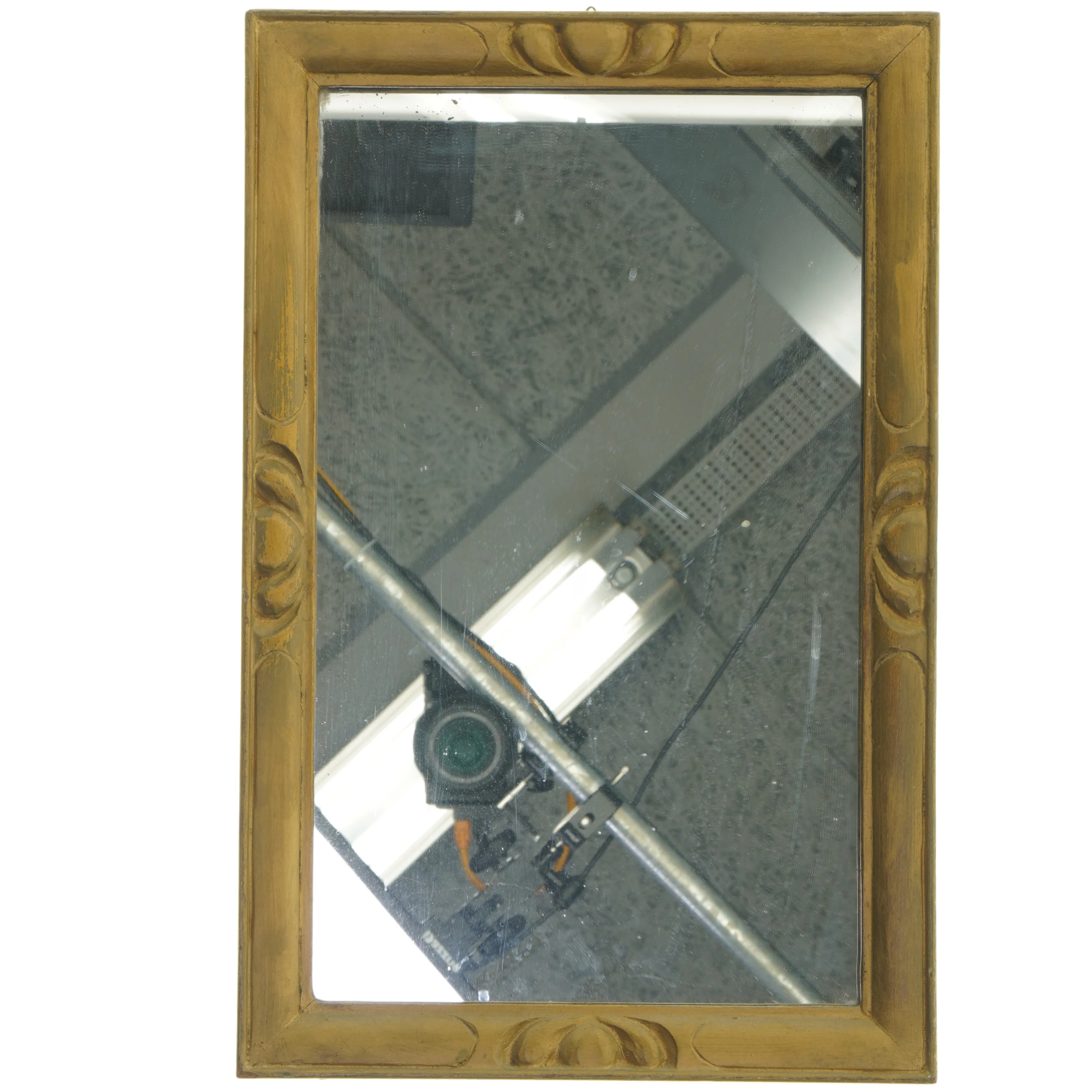 Rektangul&aelig;rt spejl med ramme (str. 40x26 cm)