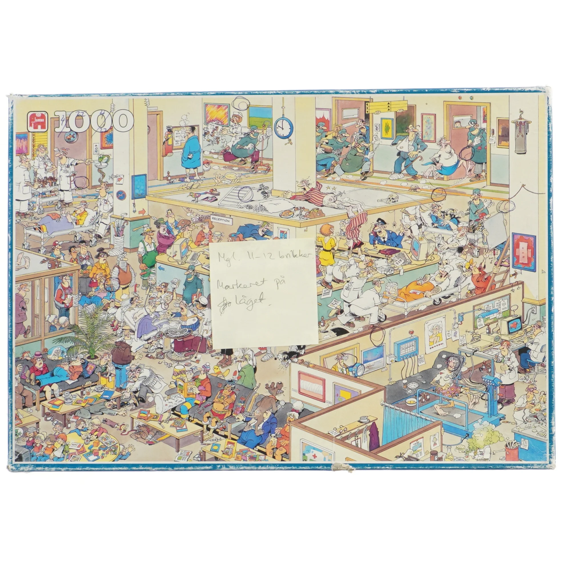 1000-brikkers puslespil. Jan van Haasteren 